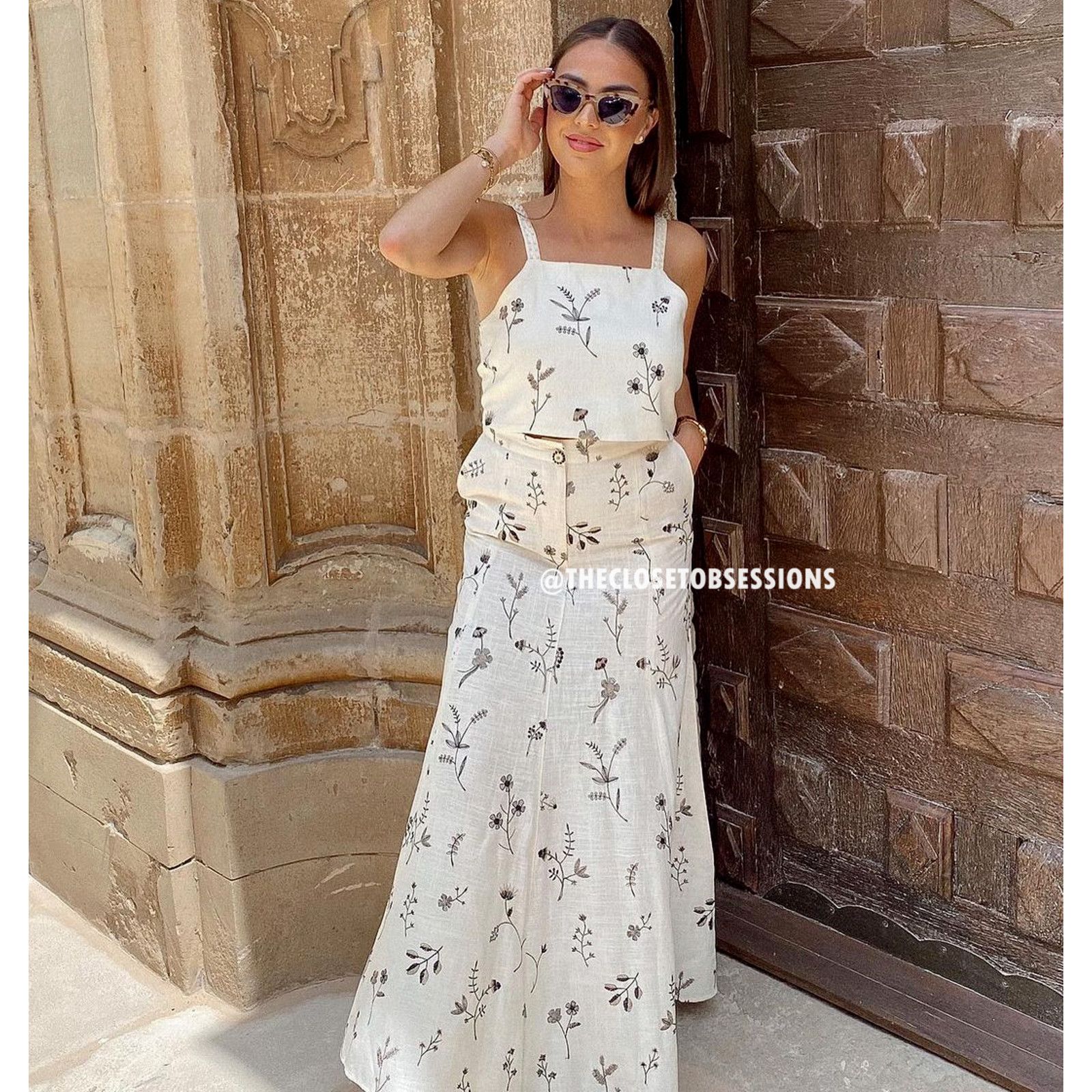 Zara ZARA BLOGGER FAVE! Co-Ord Set Tied Crop Top + Maxi Skirt NWT Size L / US 10 / IT 46 - 20 Thumbnail