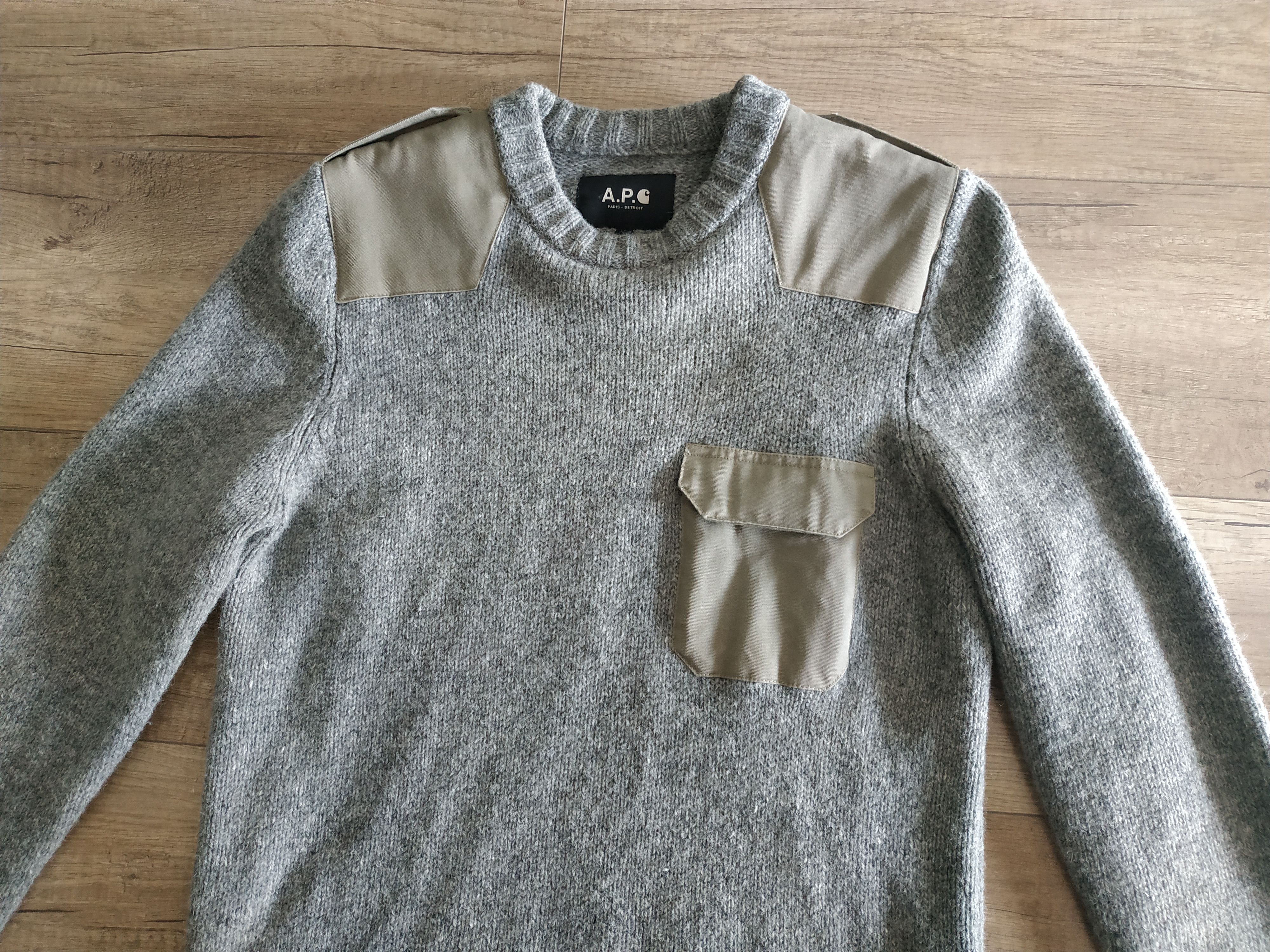A.P.C. × Carhartt Wip Carhartt x A.P.C.Commando Men's Military Wool Sweater, s. M Size US M / EU 48-50 / 2 - 5 Thumbnail
