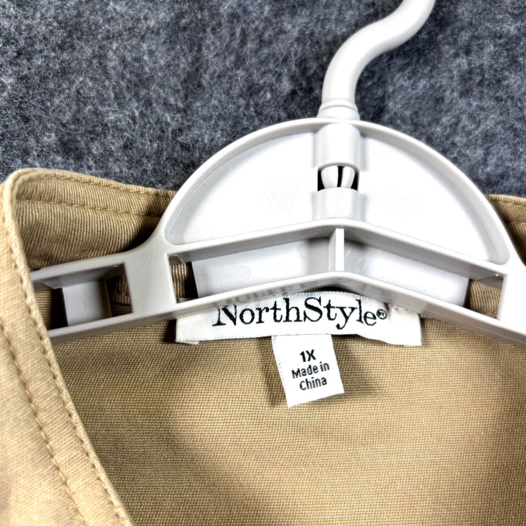 Vintage North Style Basic Jacket Women 1X Brown Canvas Front Pockets Outdoor Casual Jacket Size XL / US 12-14 / IT 48-50 - 6 Thumbnail