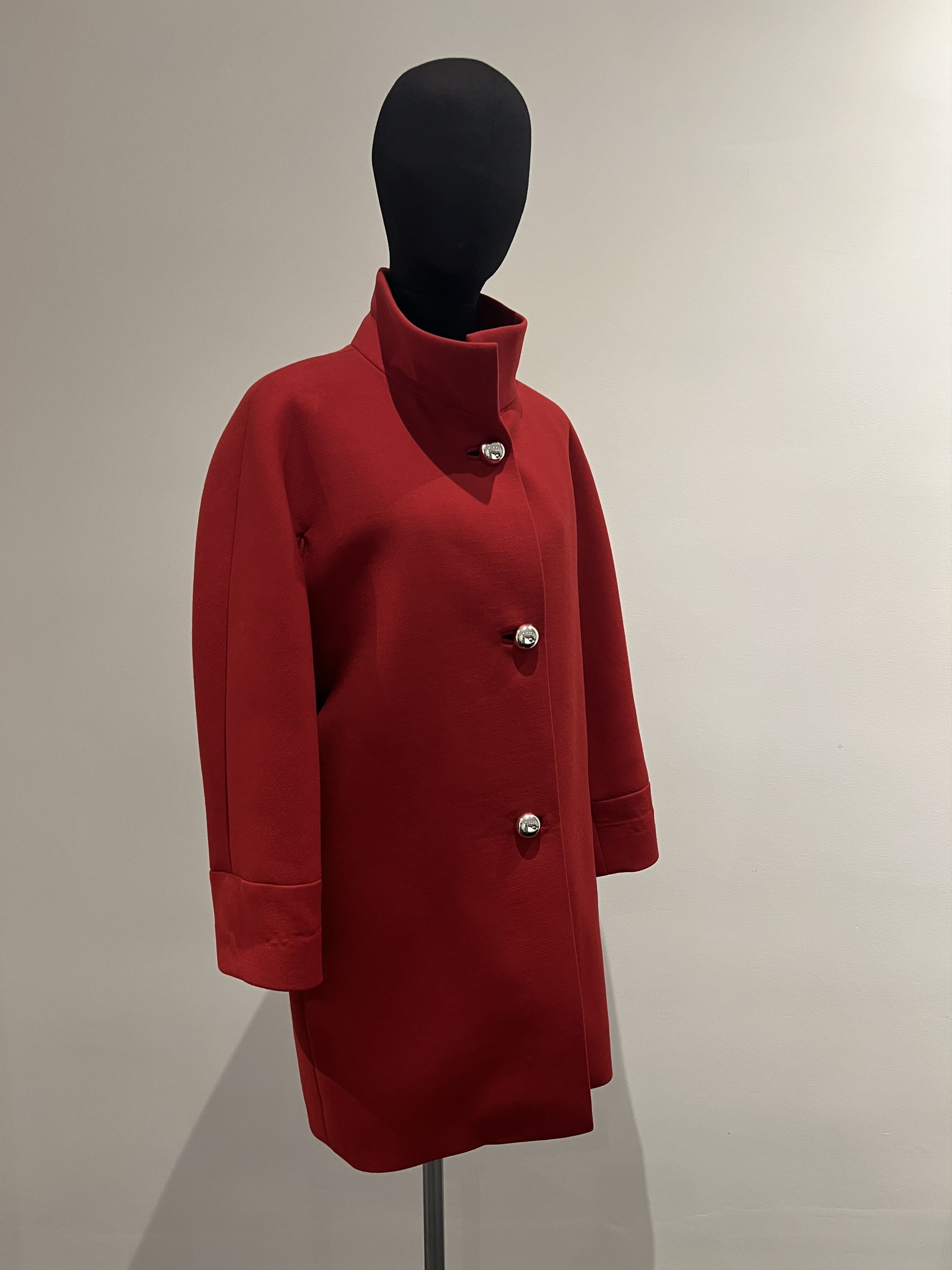 Balenciaga Balenciaga by Nicolas Ghesquière Red Coat ( FW Collection) Size S / US 4 / IT 40 - 1 Thumbnail