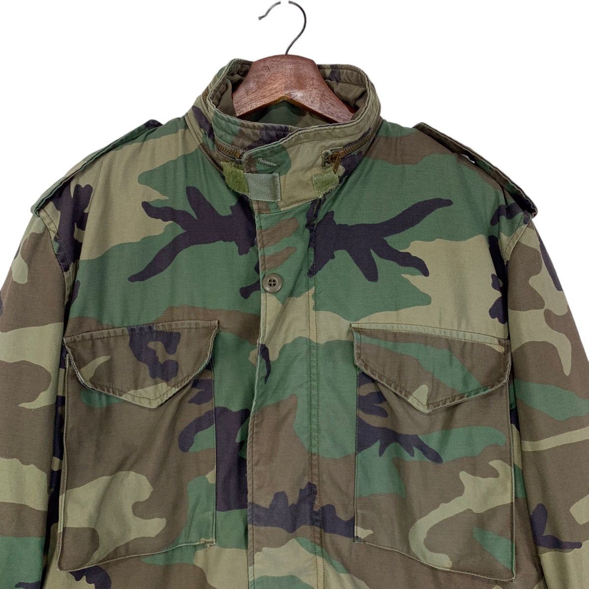 Alpha Industries × Vintage Vintage Alpha Industries Military Camouflage Jacket Size US M / EU 48-50 / 2 - 2 Thumbnail