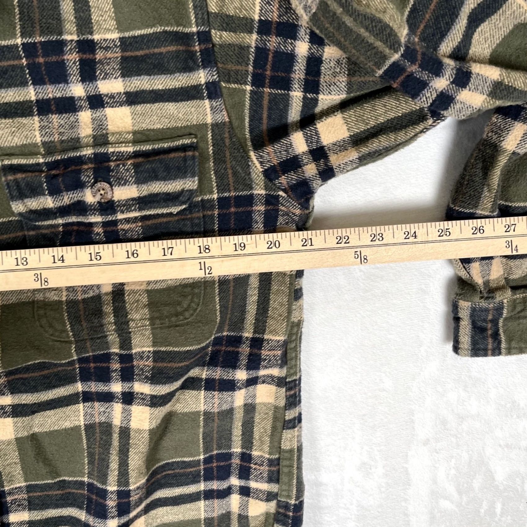 Vintage Field & Stream Shirt Mens Medium Green Plaid Flannel Lined Long Sleeve Button Up Size US M / EU 48-50 / 2 - 5 Thumbnail