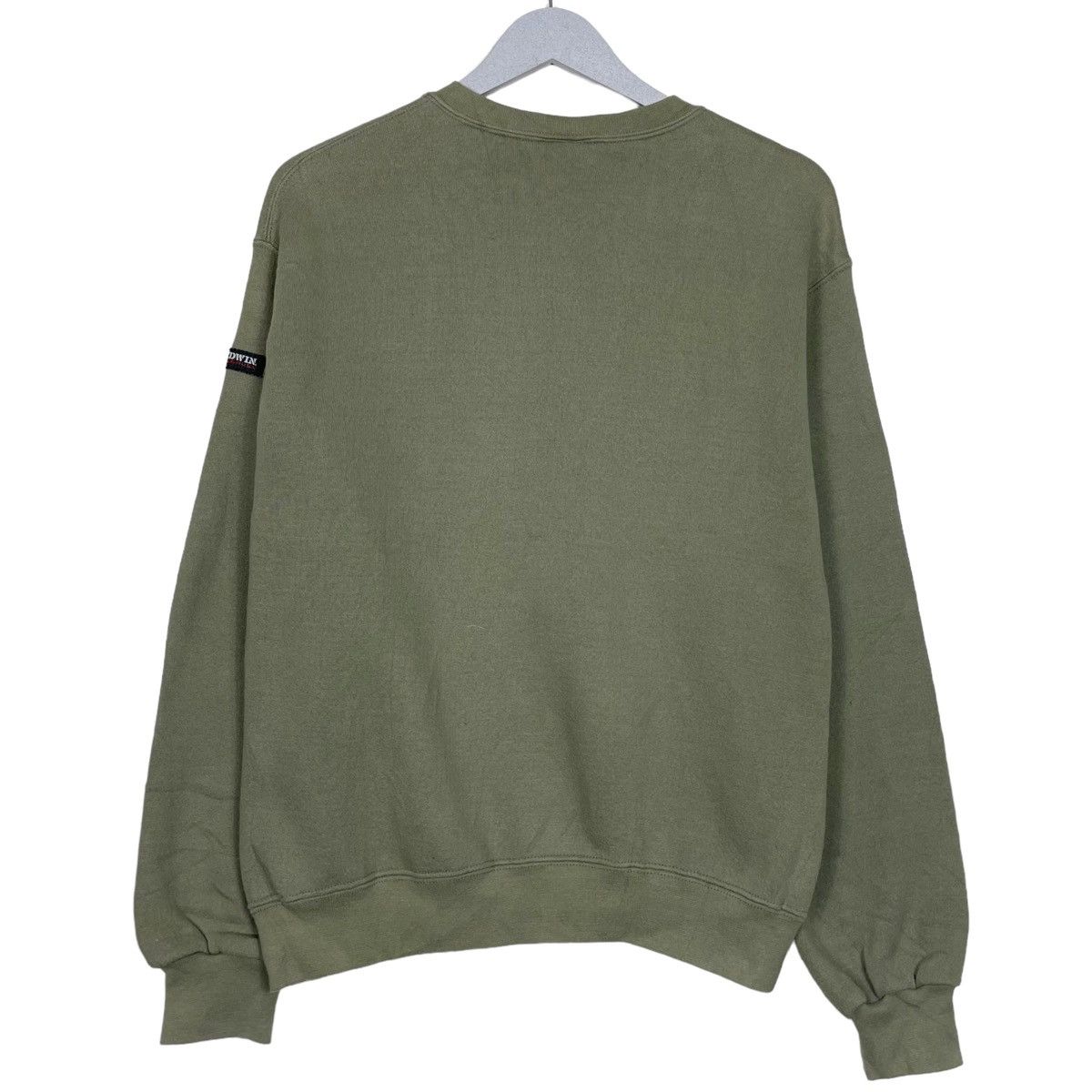 Japanese Brand × Vintage 💥90s PLAIN EDWIN DUSTY GREEN CREWNECK SWEATSHIRT Size US S / EU 44-46 / 1 - 8 Thumbnail