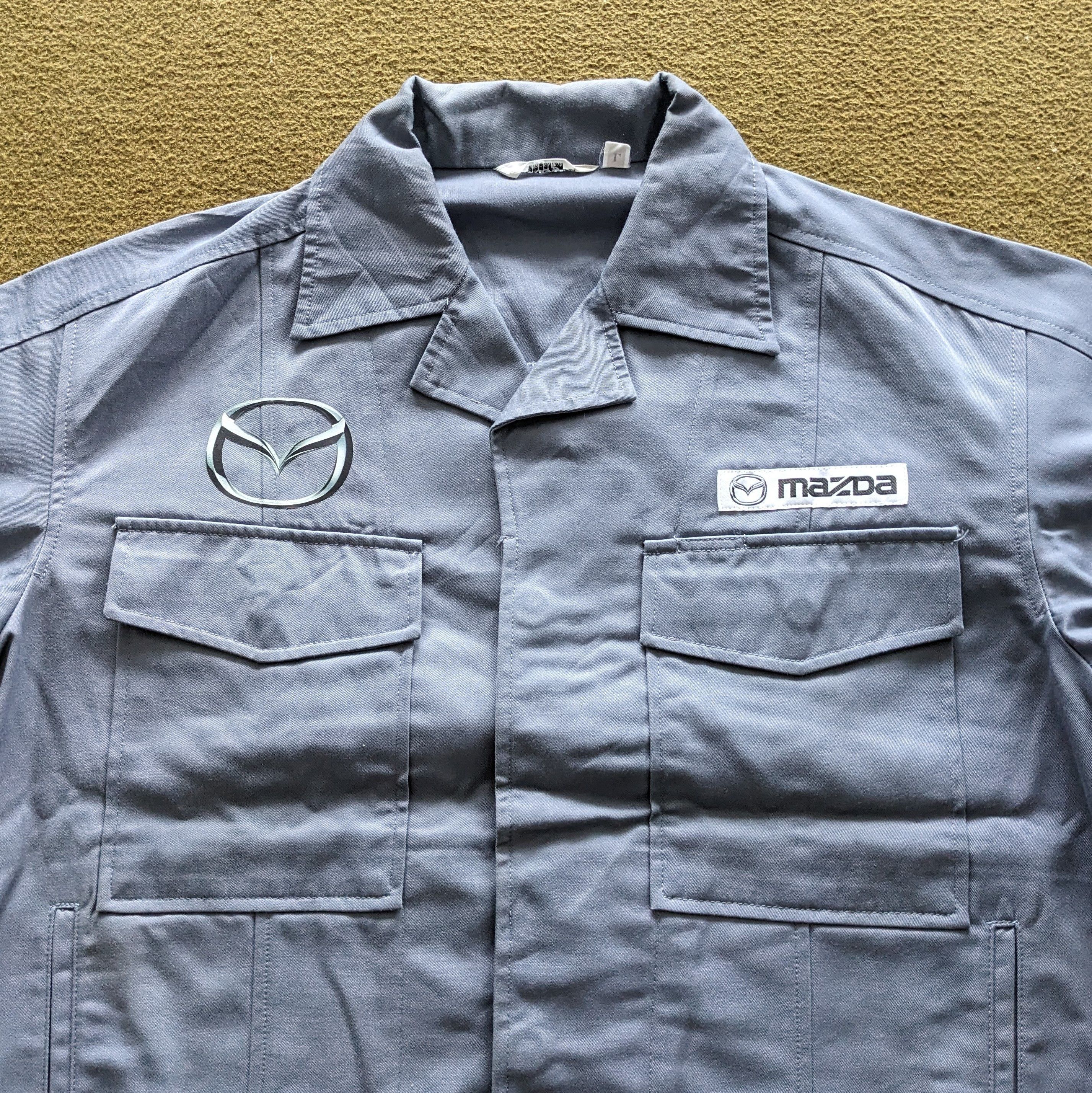 Vintage Vintage MAZDA Japanese Motorsports Uniform Workers Jacket Size US L / EU 52-54 / 3 - 4 Thumbnail
