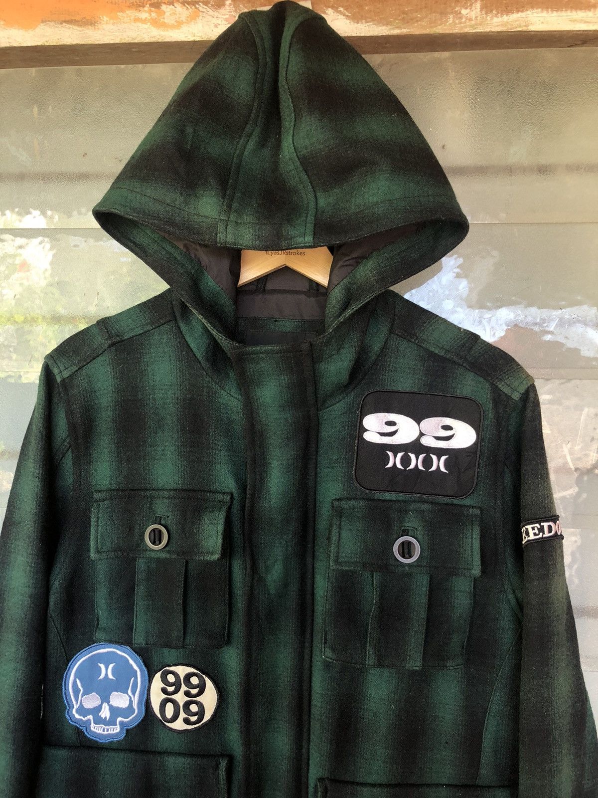 Hurley × If Six Was Nine × Japanese Brand Vintage Hurley 1999 Costa Mesa Wool Hoodie Jacket Size US M / EU 48-50 / 2 - 5 Thumbnail