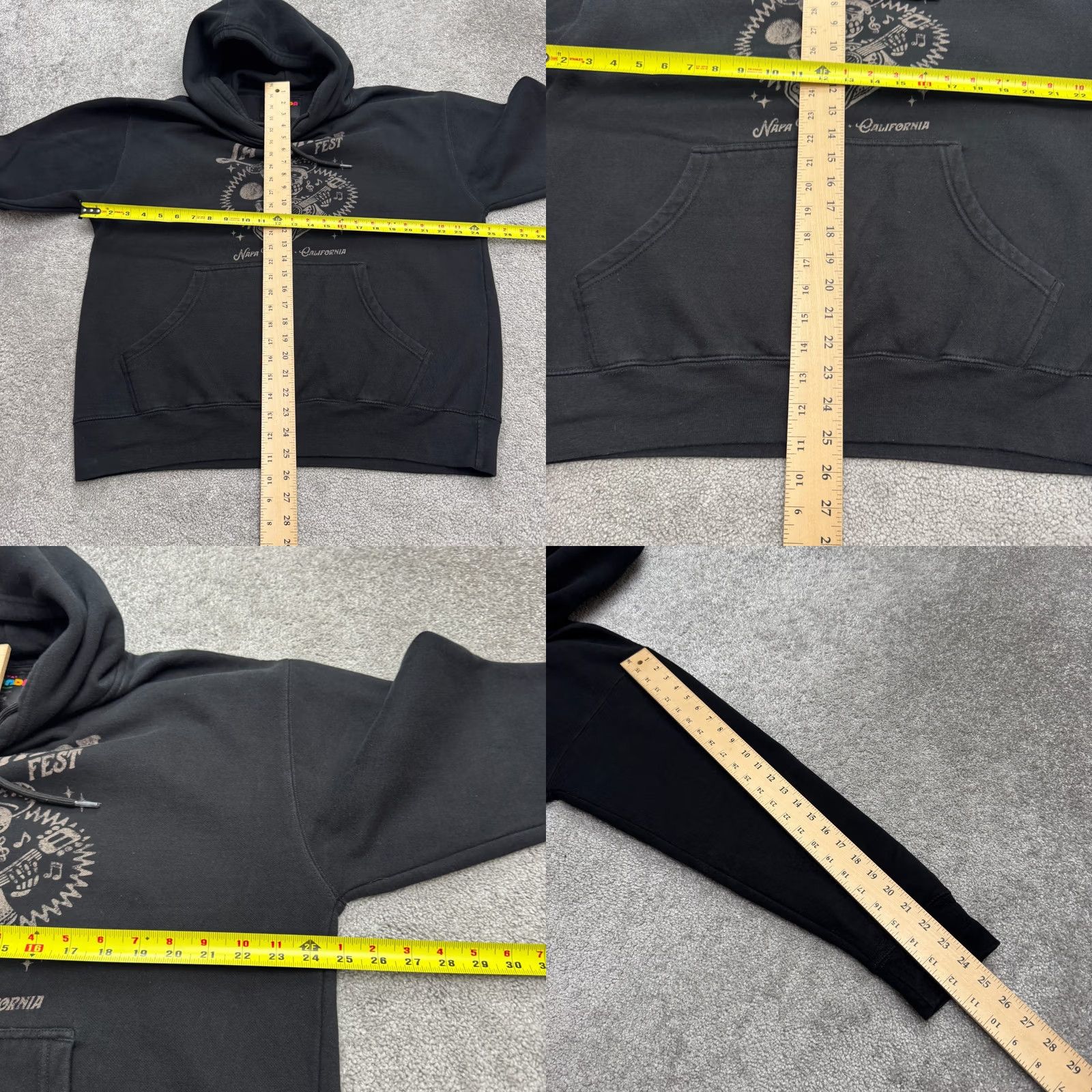 Honda La Onda Festival Pullover Hoodie Sweatshirt Mens Large Black Casual Size US L / EU 52-54 / 3 - 8 Thumbnail