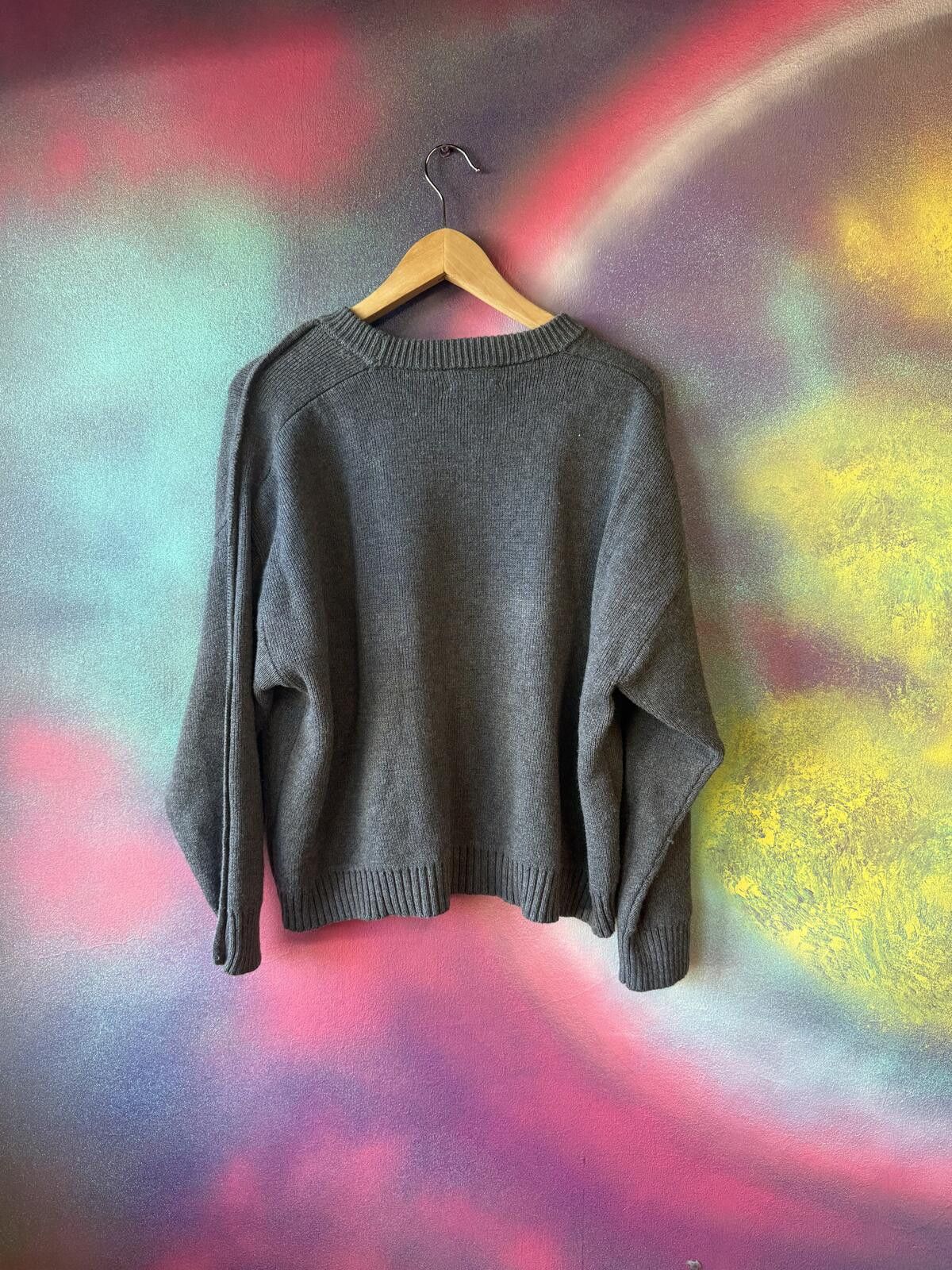 Other Hush oversized crew neck jumper- charcoal grey-size S Size ONE SIZE - 3 Thumbnail