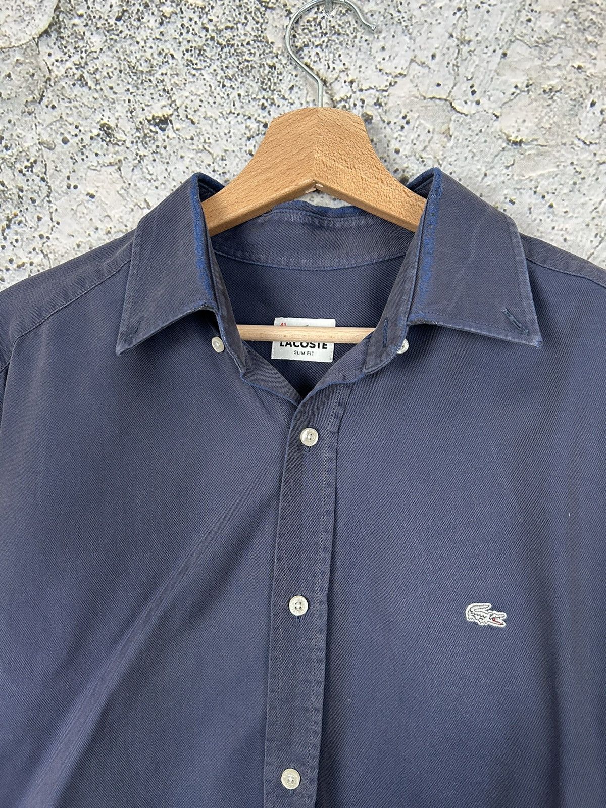 Lacoste × Vintage Lacoste Vintage Navy Grey Shirt Button Ups Elegant Hype Size US M / EU 48-50 / 2 - 3 Thumbnail