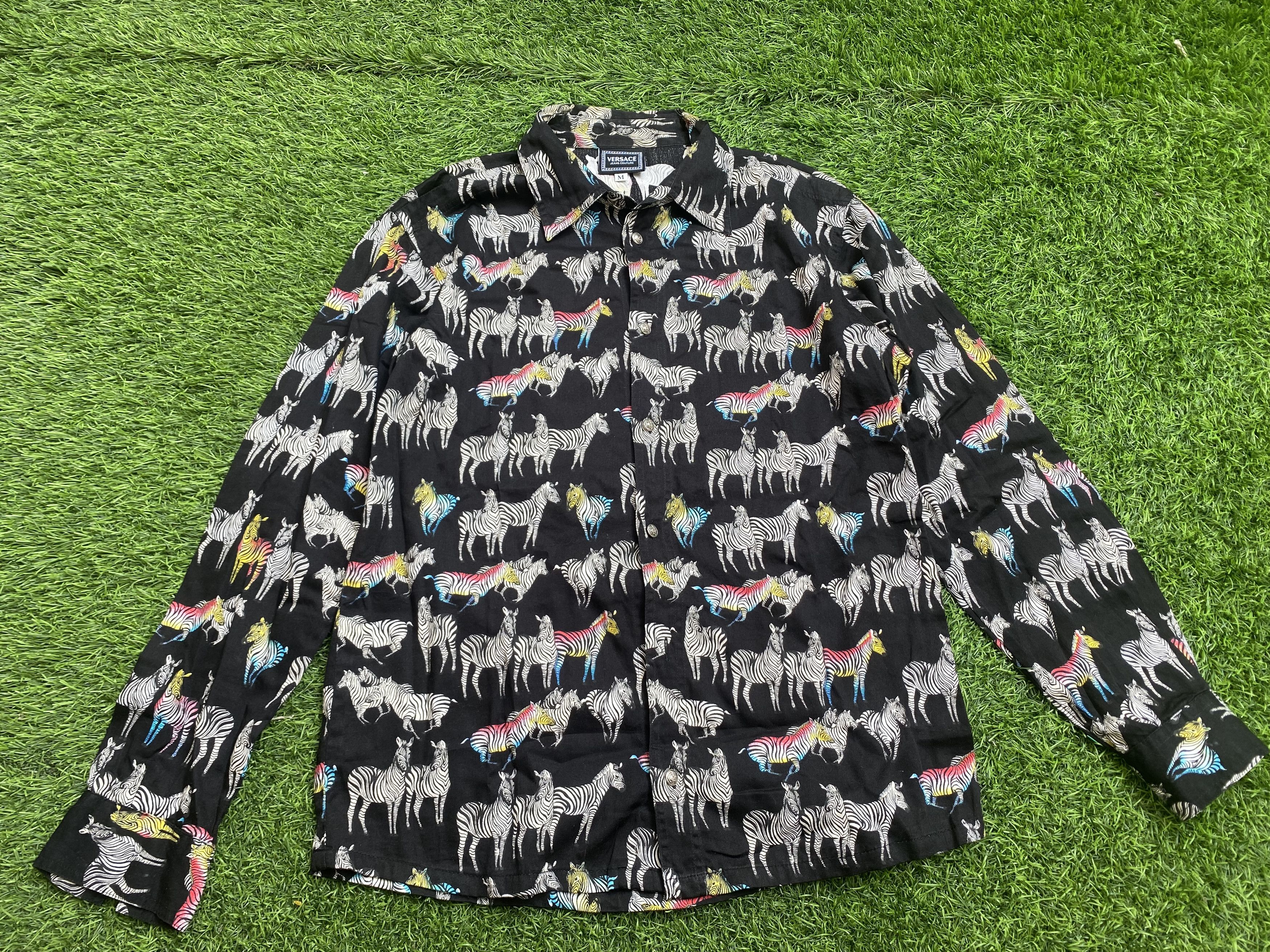 Versace × Versace Jeans Couture Vintage Versace Horse Printed Shirts Button Ups Size US S / EU 44-46 / 1 - 1 Thumbnail