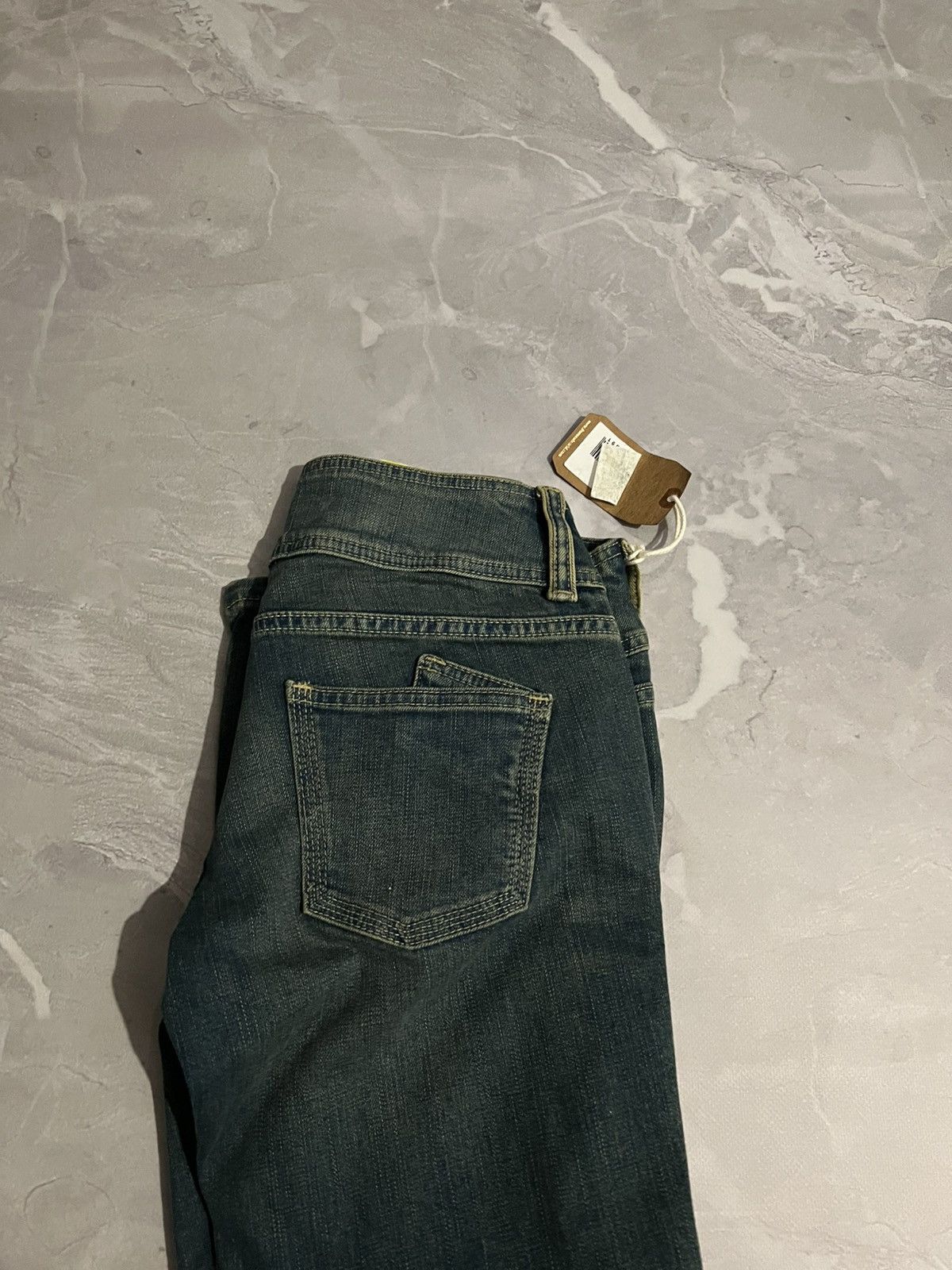 Vintage Washed Green Slim Number Nine Style / Archive Glam Avan 90s Size US 30 / EU 46 - 6 Thumbnail