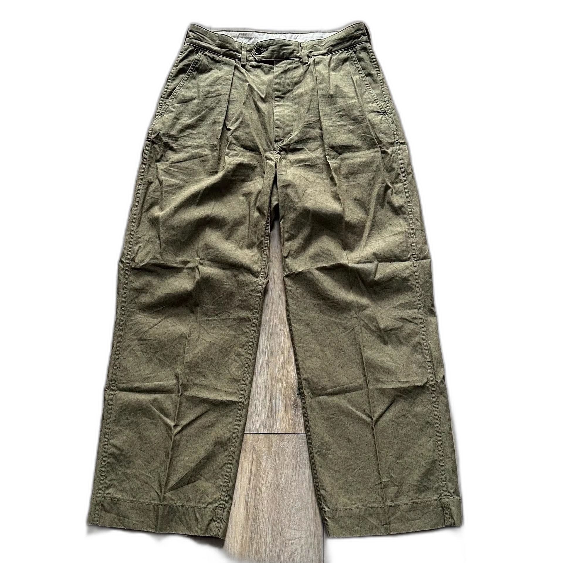 PHIGVEL MAKERS & Co. Phigvel Cotton Linen Wide-Leg Trousers Size US 34 / EU 50 - 1 Thumbnail