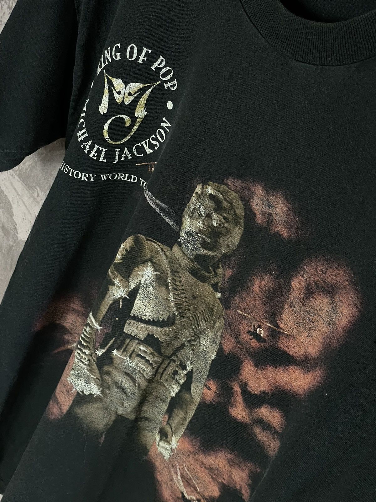 Band Tees × Michael Jackson × Vintage Michael Jackson 1996 vintage history world tour tee Size US M / EU 48-50 / 2 - 7 Thumbnail