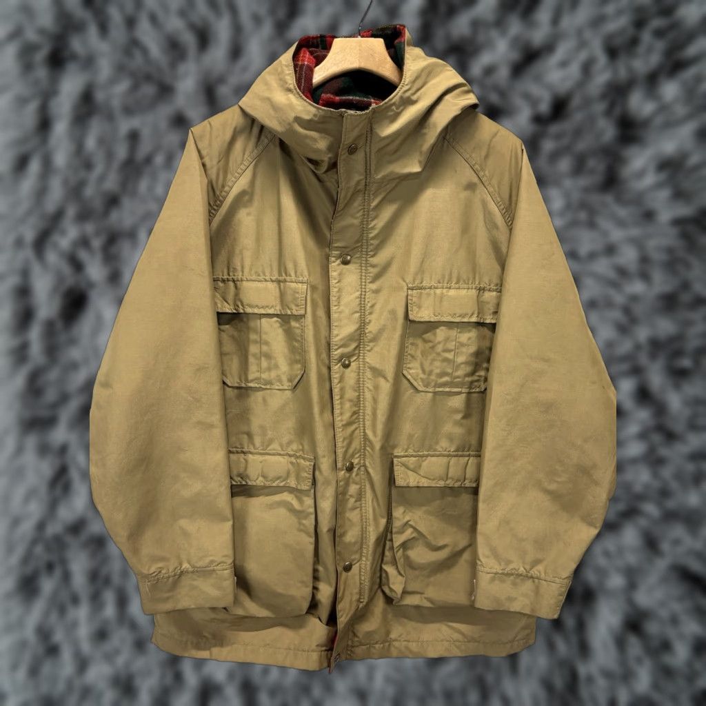 Vintage VINTAGE Woolrich Men's Parka Coat Size XL Mid-Length Cotton Blend Khaki Outdoor 80s 90s Made USA Size US XL / EU 56 / 4 - 1 Thumbnail