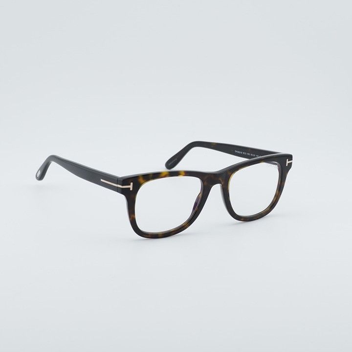 Tom Ford Tom Ford FT5820-B 052 Eyeglasses Havana 50mm Square Frame Size ONE SIZE - 6 Thumbnail