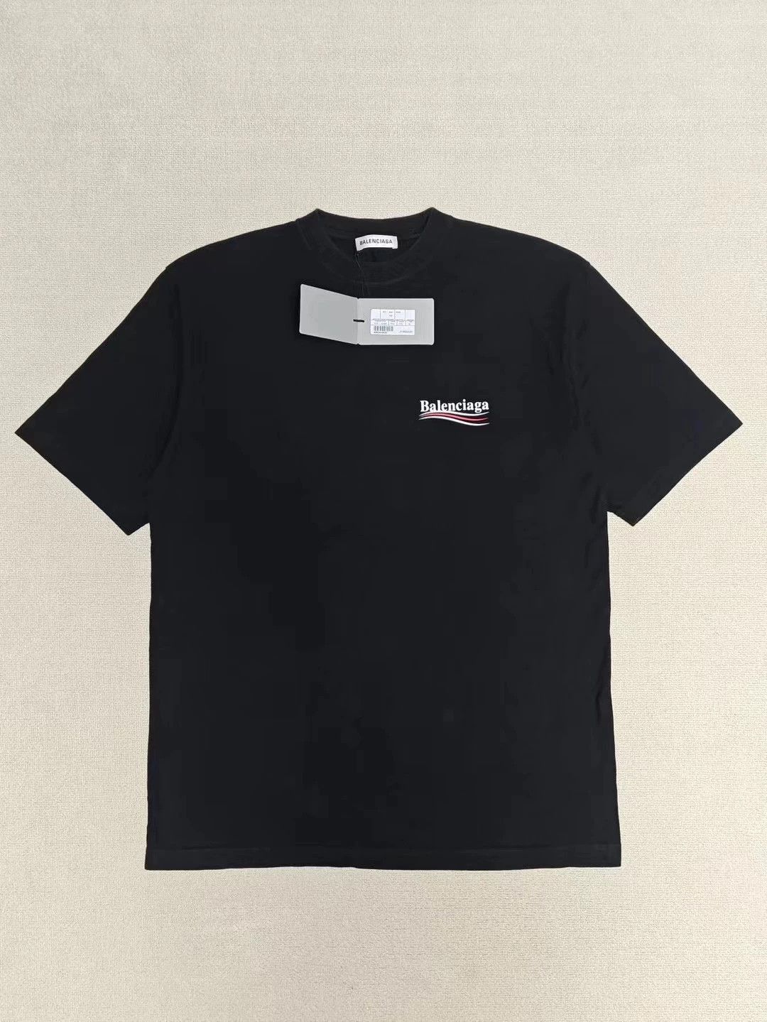 Balenciaga Balenciaga Cola Wave Logo Wash Short Sleeve T