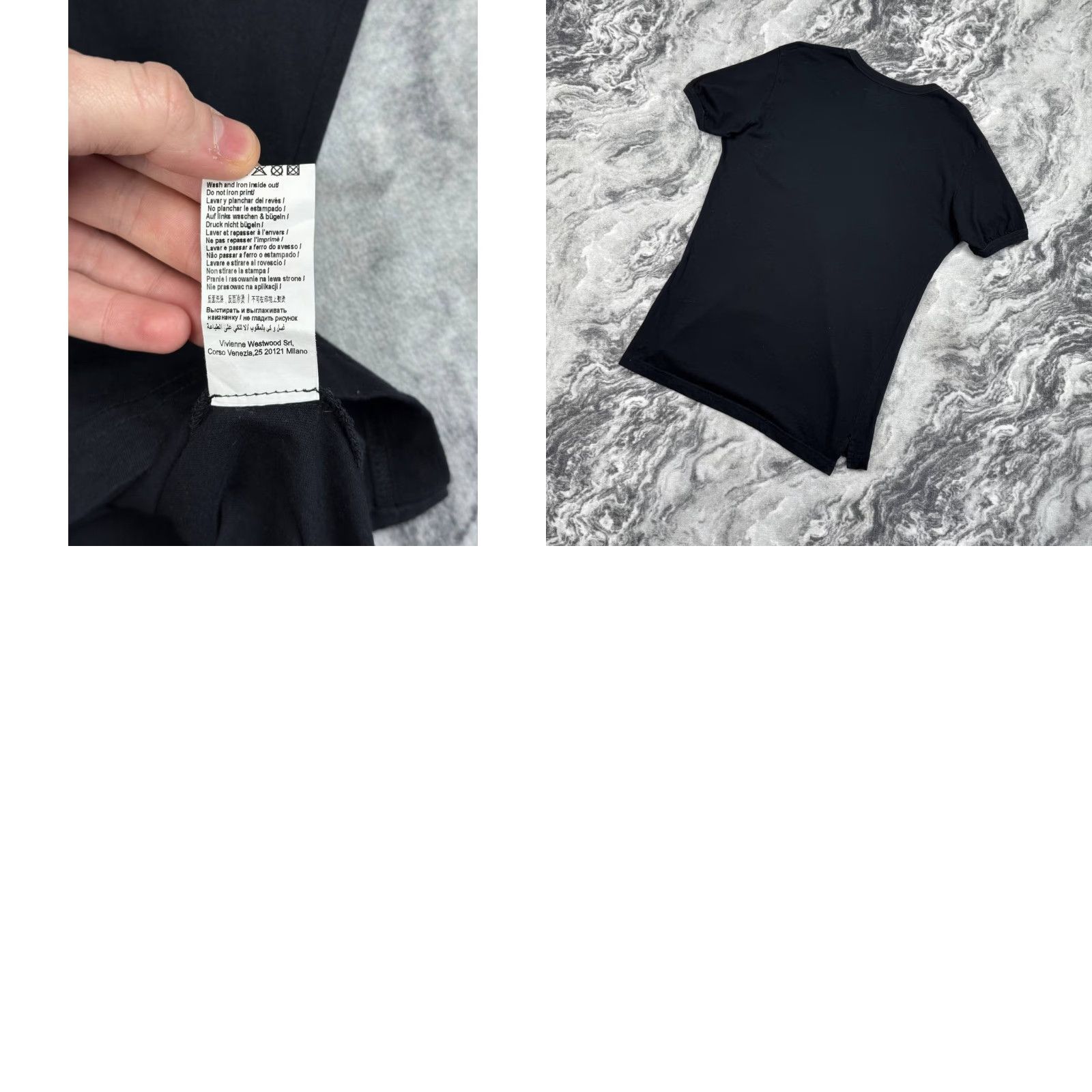 Vivienne Westwood Vivienne Westwood T-Shirt Men L Black Crew Neck Short Sleeve Logo Gold Foil Orb Big Logo Size US L / EU 52-54 / 3 - 8 Thumbnail