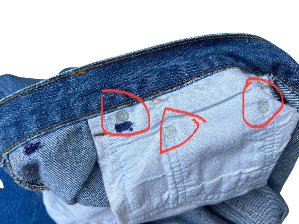 Levi's Vintage 1980s Levi’s 501 Fade Blue Denim Jeans Made in Usa Size US 37 - 20 Thumbnail