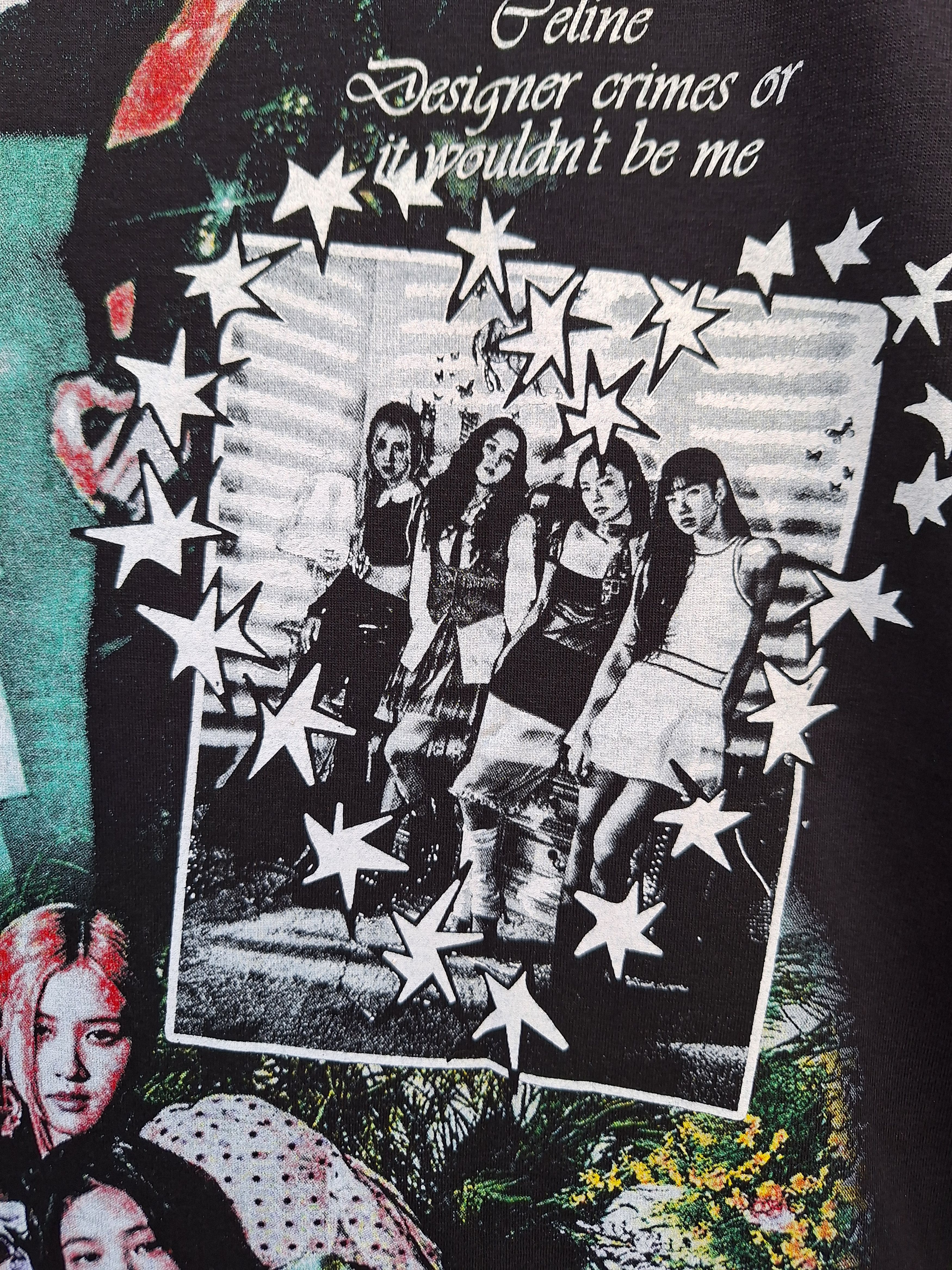 🔥RARE🔥 BLACKPINK la lisa jennie jisoo rose rap tees boot