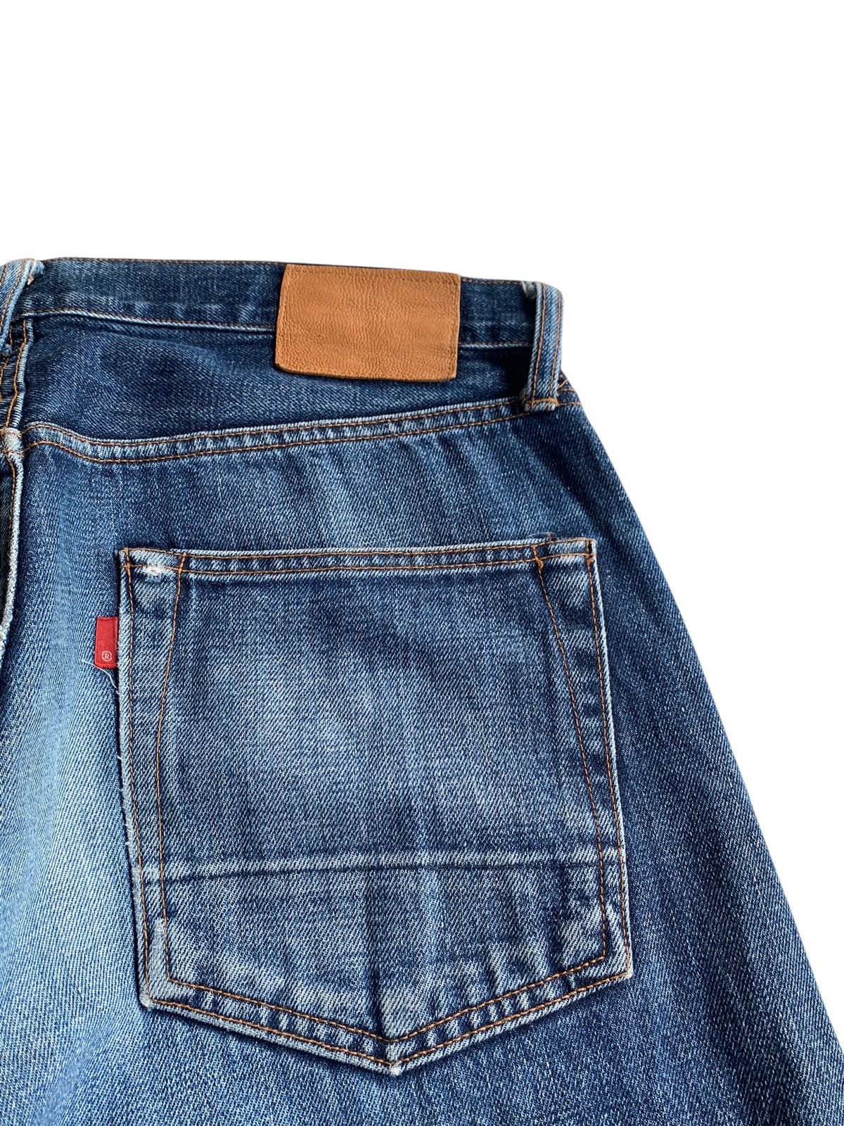 Japanese Brand × Jean Unknown Japanese Selvedge Button Fly Distressed Denim Size US 34 / EU 50 - 12 Thumbnail