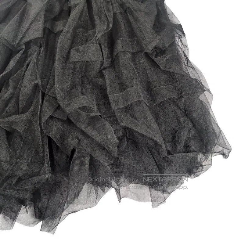 Comme des Garcons Comme Des Garcons size XS Black vintage chiffon half skirt Size 23" - 5 Thumbnail
