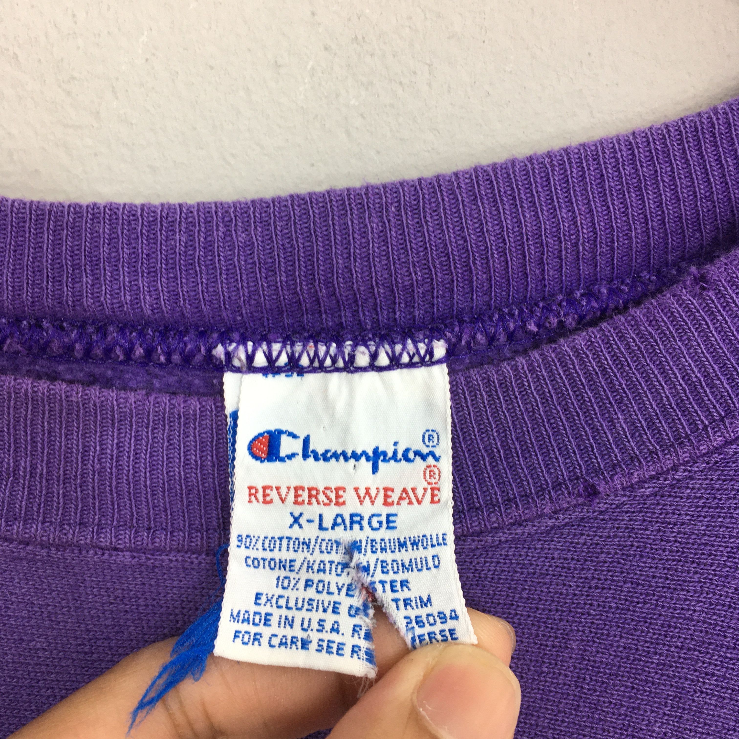 Champion Vintage Champion Reverse Weave Purple Size US XL / EU 56 / 4 - 4 Thumbnail