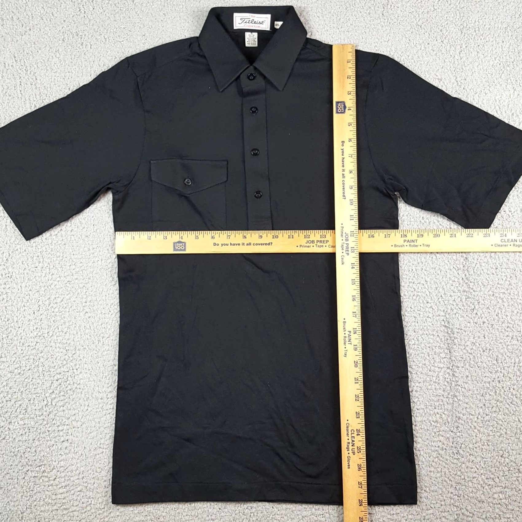 Titleist VINTAGE Titleist Golf Preppy Pocket Polo Shirt S Black Cotton Athletic Button Collar Shirt Mens Size US S / EU 44-46 / 1 - 7 Thumbnail