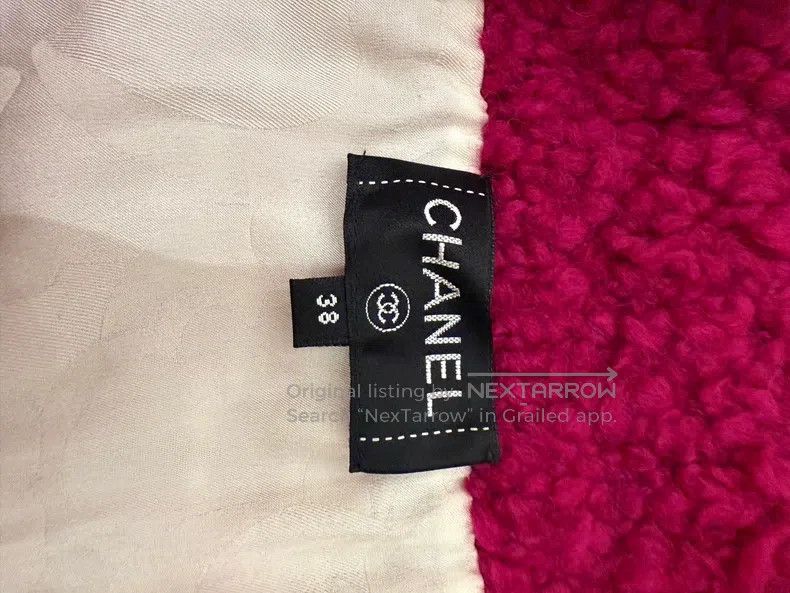 Chanel Chanel 19-year-old preview series rose-purple woven cashme Size XS / US 0-2 / IT 36-38 - 3 Thumbnail
