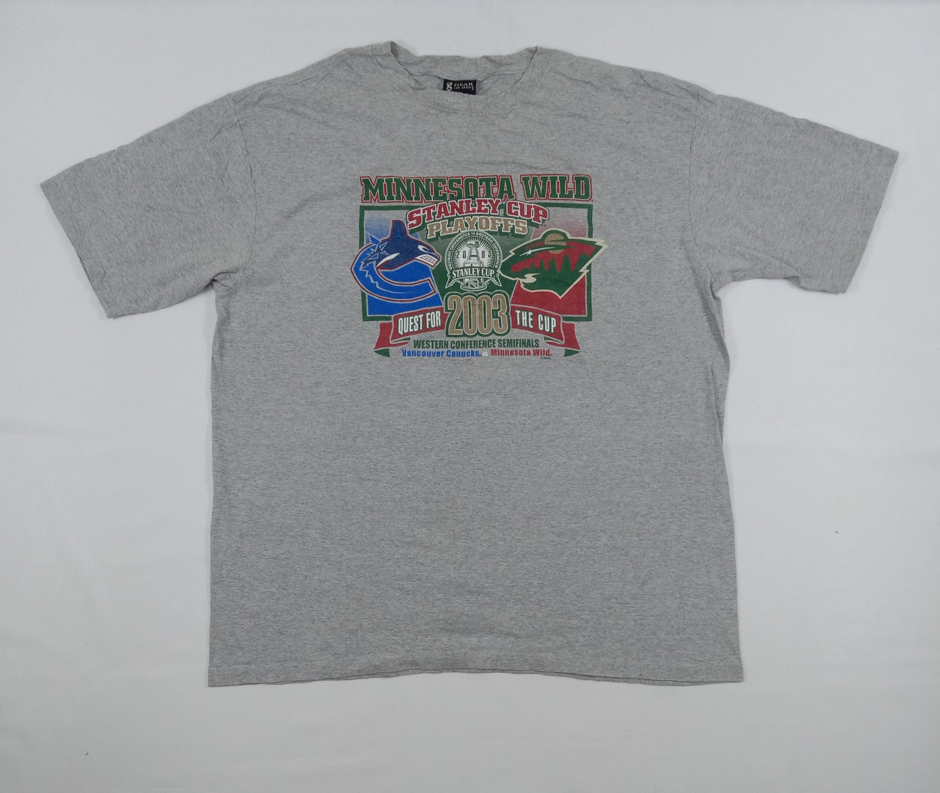 NHL Vintage NHL Stanley Cup Playoff 2003 T Shirt Size US XL / EU 56 / 4 - 1 Thumbnail