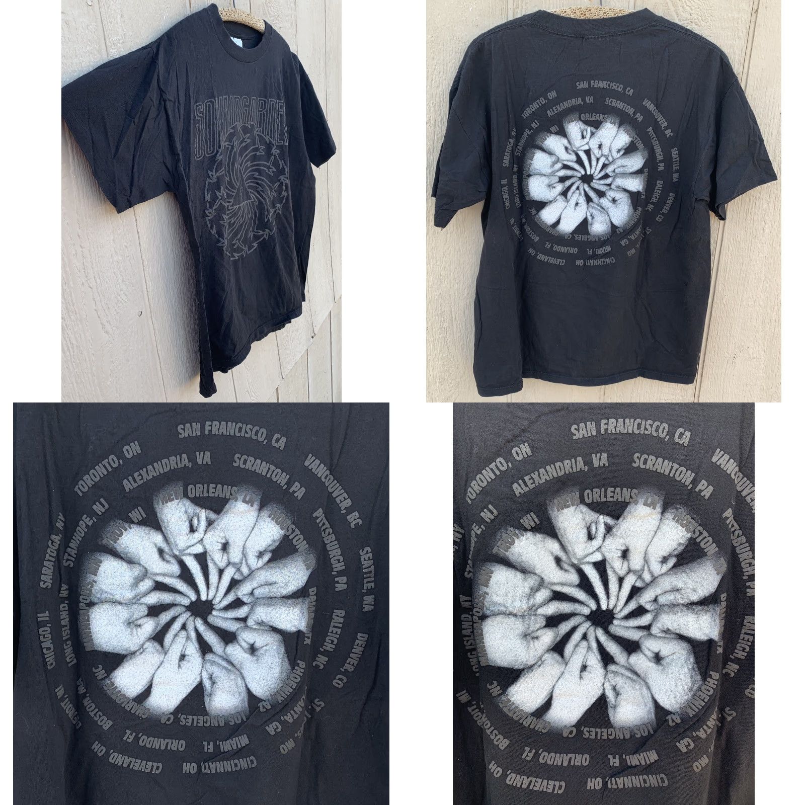 Vintage VINTAGE Brockum Soundgarden T-Shirt XL Black 90s Band Music Concert Tour Graphic Print Short Sleeve Crew Neck Mens Size XL Shirt Size US XL / EU 56 / 4 - 8 Thumbnail