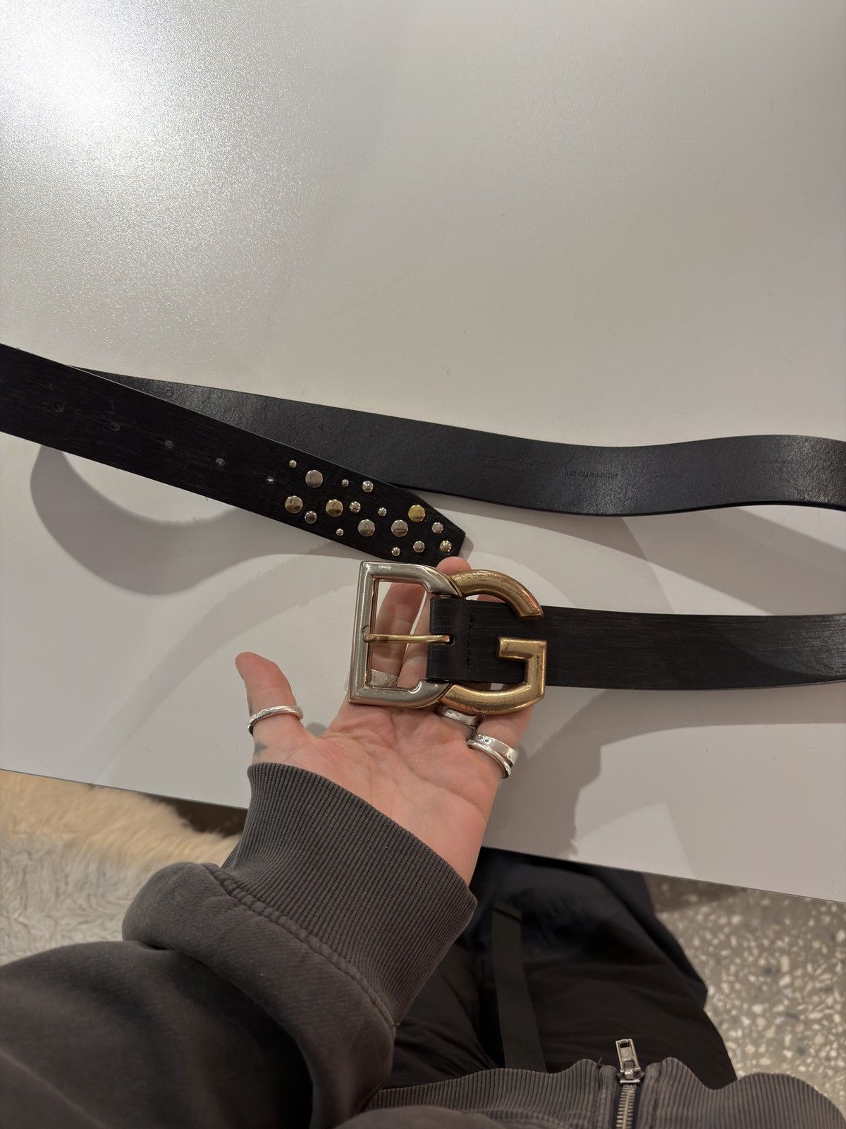 Dolce & Gabbana Dolce&Gabbana DG silver gold logo vintage belt Size ONE SIZE - 9 Thumbnail