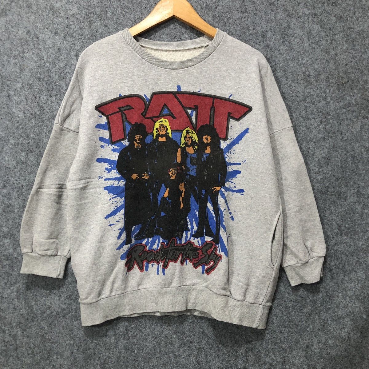 Vintage Vintage Ratt Sweatshirt Size US M / EU 48-50 / 2 - 1 Thumbnail
