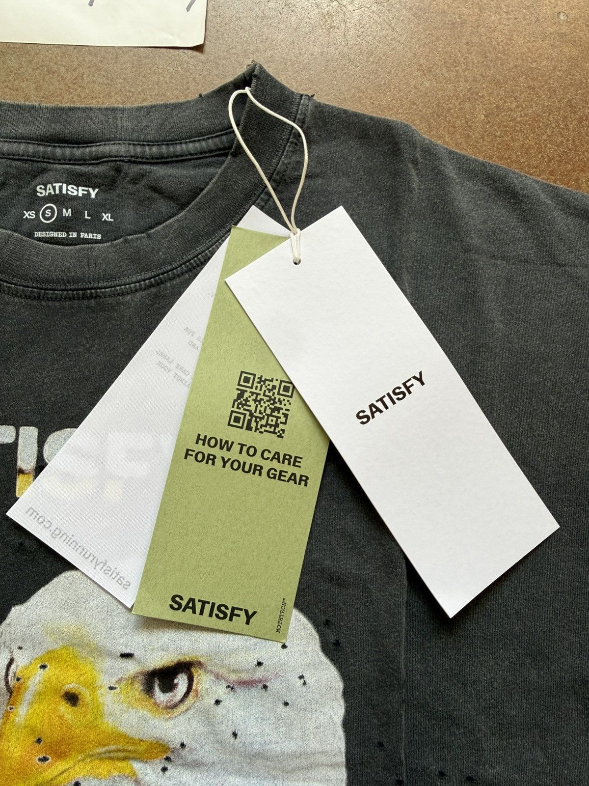 Satisfy Satisfy Eagle Harley MothTech Tee Aged Black Small Size US S / EU 44-46 / 1 - 12 Thumbnail