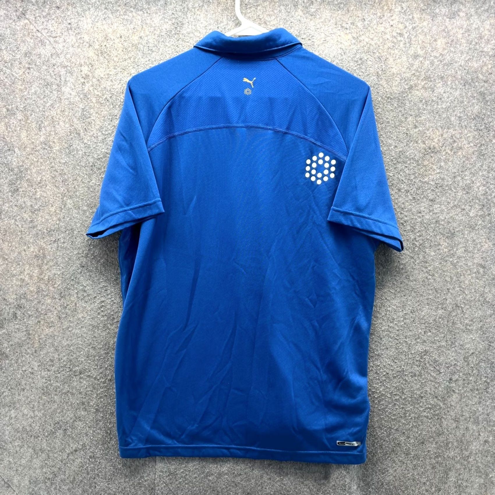 Puma PUMA Polo Shirt Mens Medium Royal Blue Athletic Sport Lifestyle Logo Knit Shirt Polo Size US M / EU 48-50 / 2 - 2 Thumbnail
