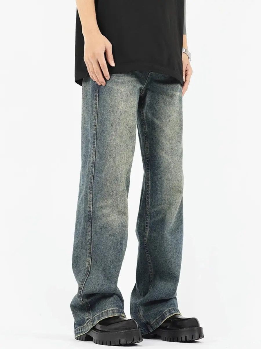 Japanese Brand × Jean Retro loose high street straight leg jeans Size US 32 / EU 48 - 3 Thumbnail