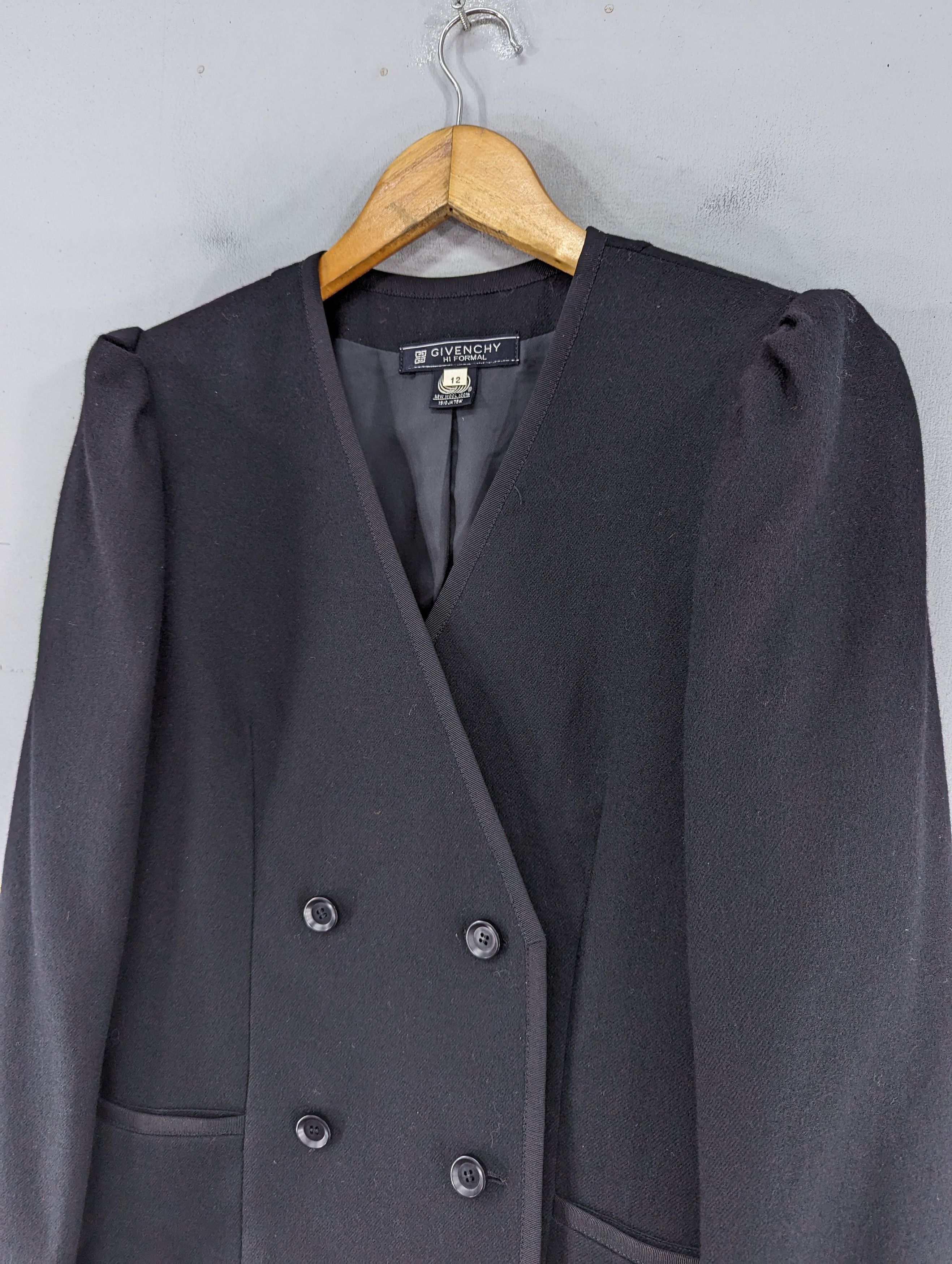 Givenchy Givenchy Hi Formal Wool Crop Coat Blazer Jacket Size XL / US 12-14 / IT 48-50 - 4 Thumbnail