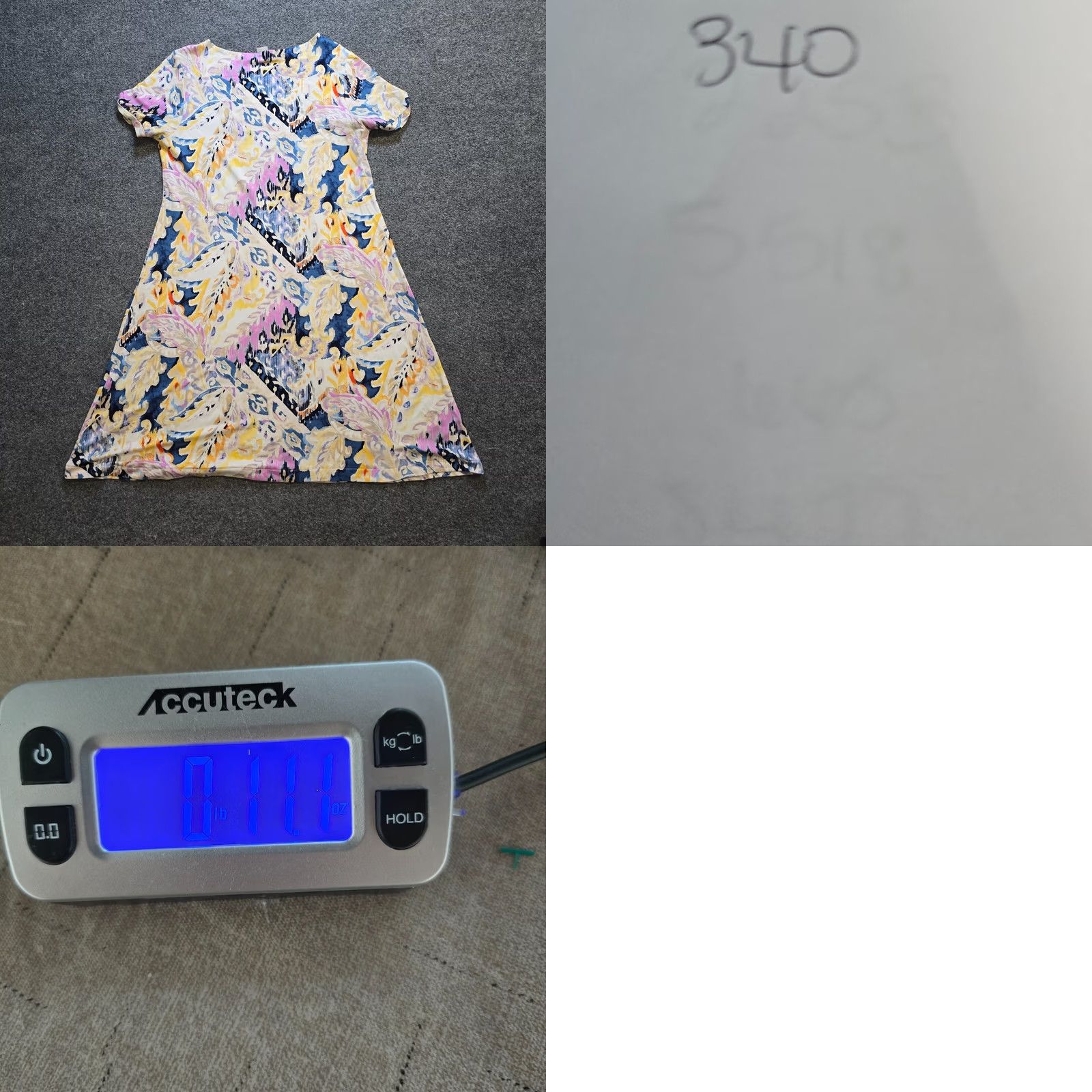 Vintage Chico's Dress Womens Size 10 Purple Paisley Short Sleeve A-Line Casual Shirt? Size 32" / US 10 / IT 46 - 8 Thumbnail