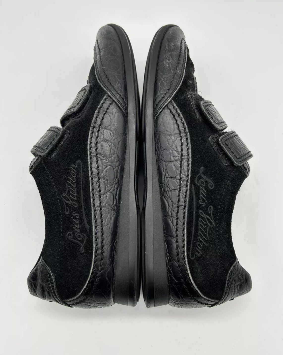 Louis Vuitton Louis Vuitton Sneakers Women Black Leather suede closure 36 Size US 5 / IT 35 - 10 Thumbnail