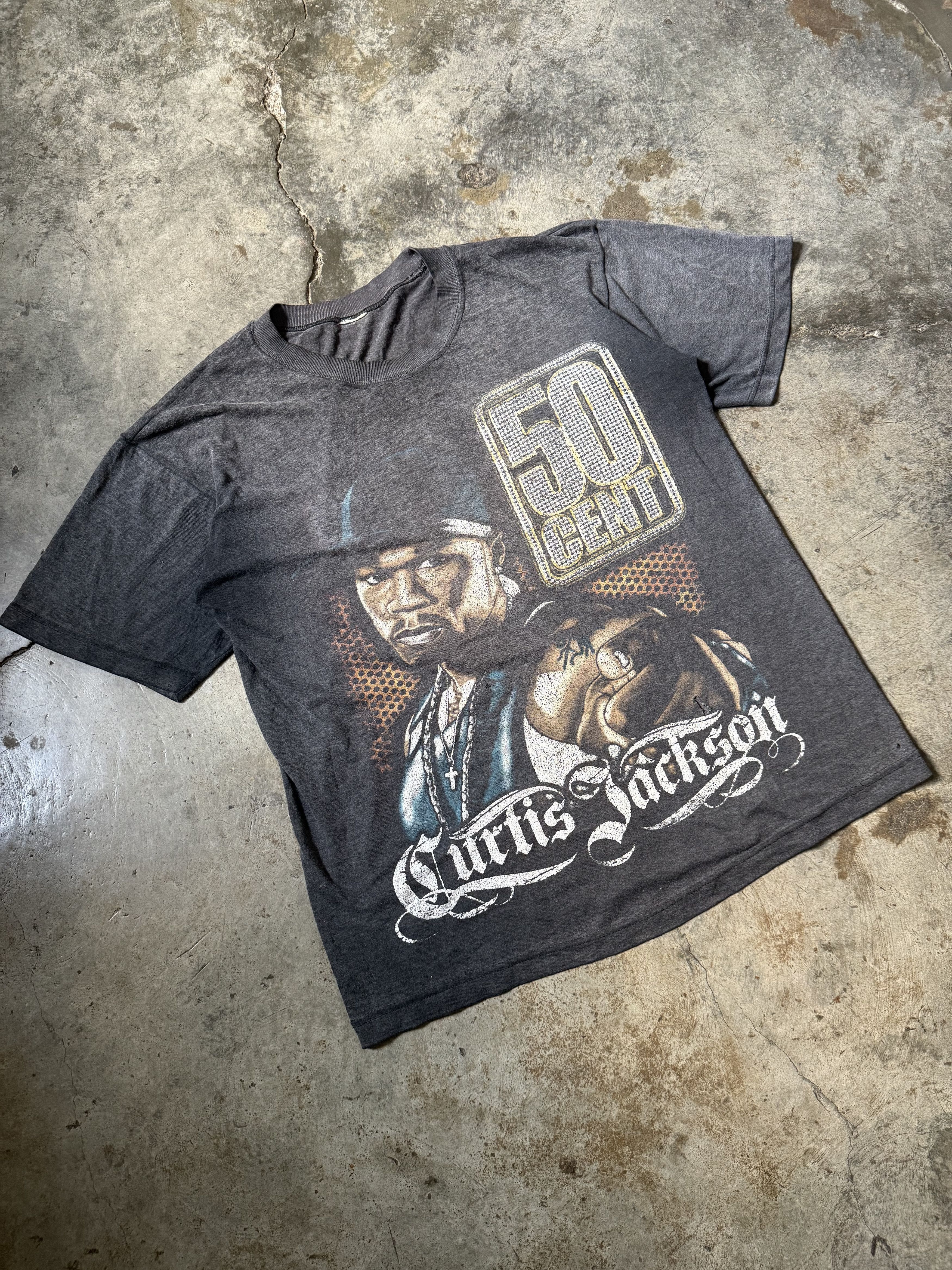 Rap Tees × Vintage 00s 50 Cent Bootleg Rap Tee Size US M / EU 48-50 / 2 - 2 Thumbnail