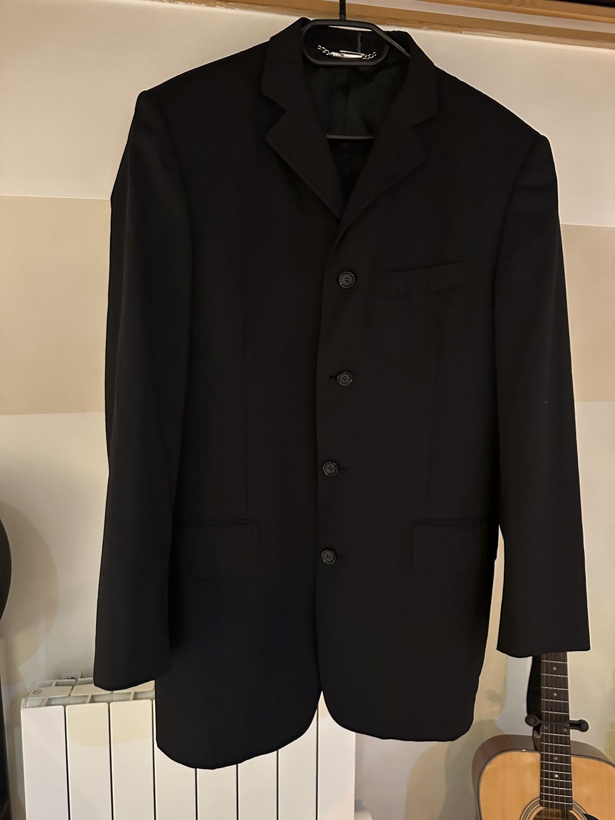 Dolce & Gabbana Dolce & Gabbana Men's Suit Jacket – Classic Black Size 46R - 10 Thumbnail