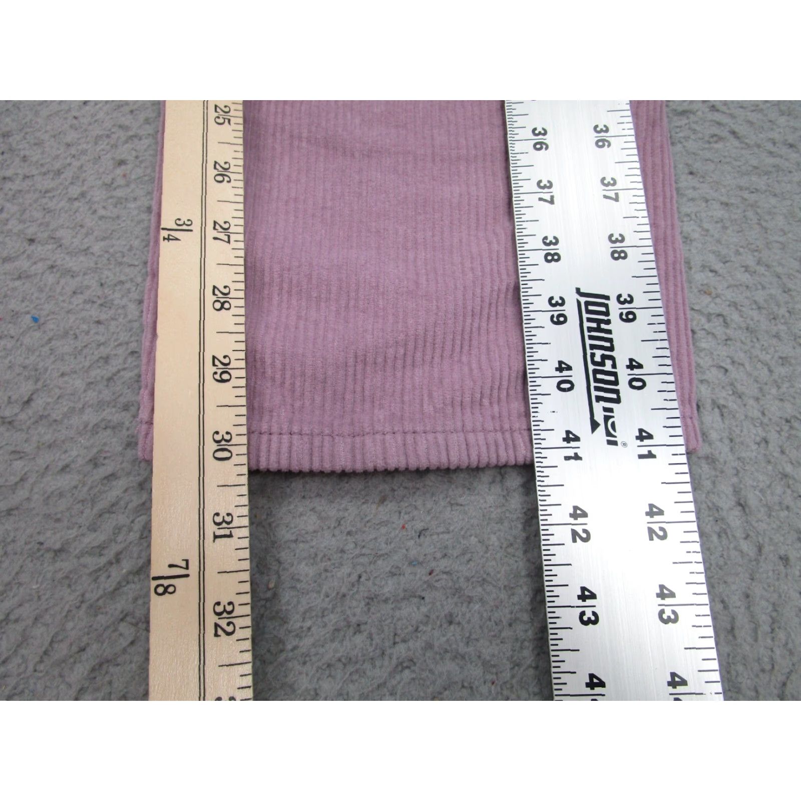 Empyre VINTAGE Empyre Pants Womens 2 Corduroy High Rise Relaxed Straight Purple Y2K 2000s Khakis Pockets Size 26" / US 2 / IT 38 - 3 Thumbnail