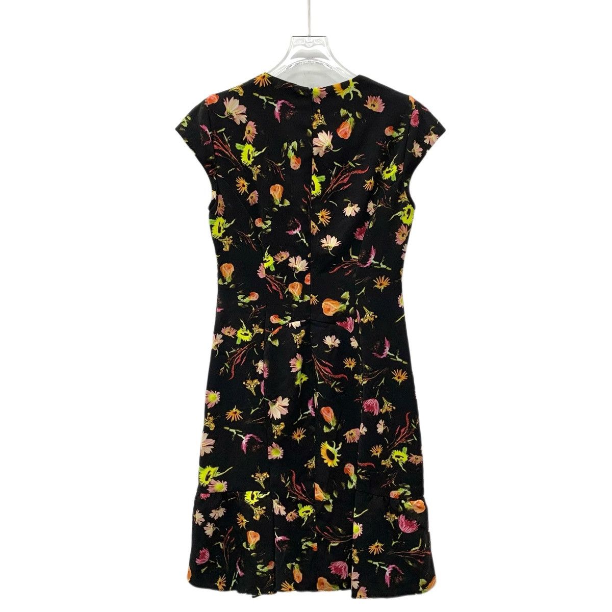 Moschino Moschino All-over Print V-neck Short Sleeve Dress K26WX Size S / US 4 / IT 40 - 2 Thumbnail