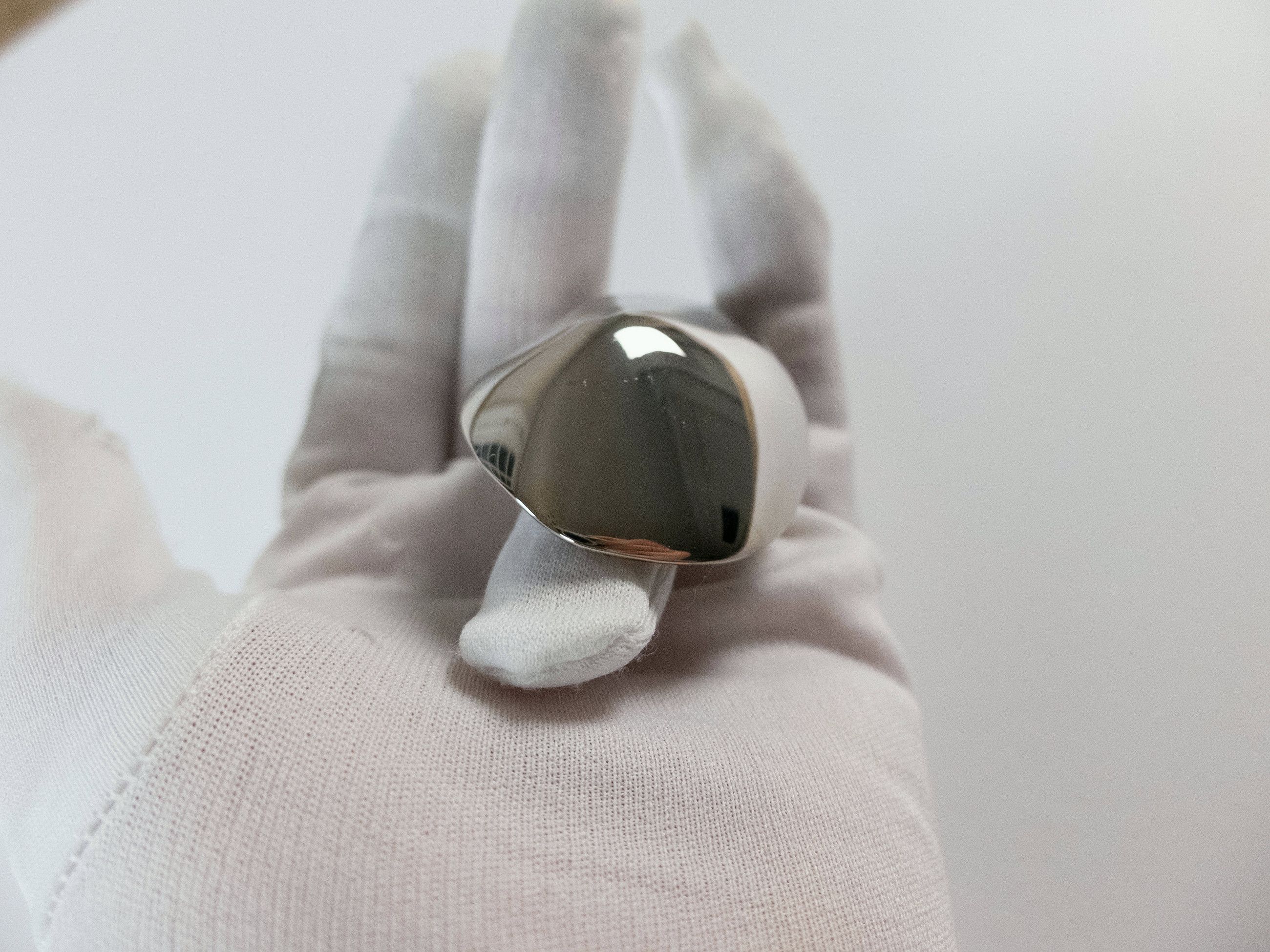 Alexander McQueen ALEXANDER MCQUEEN Aura silver tone metal ring 6 / 13 q Size ONE SIZE - 7 Thumbnail
