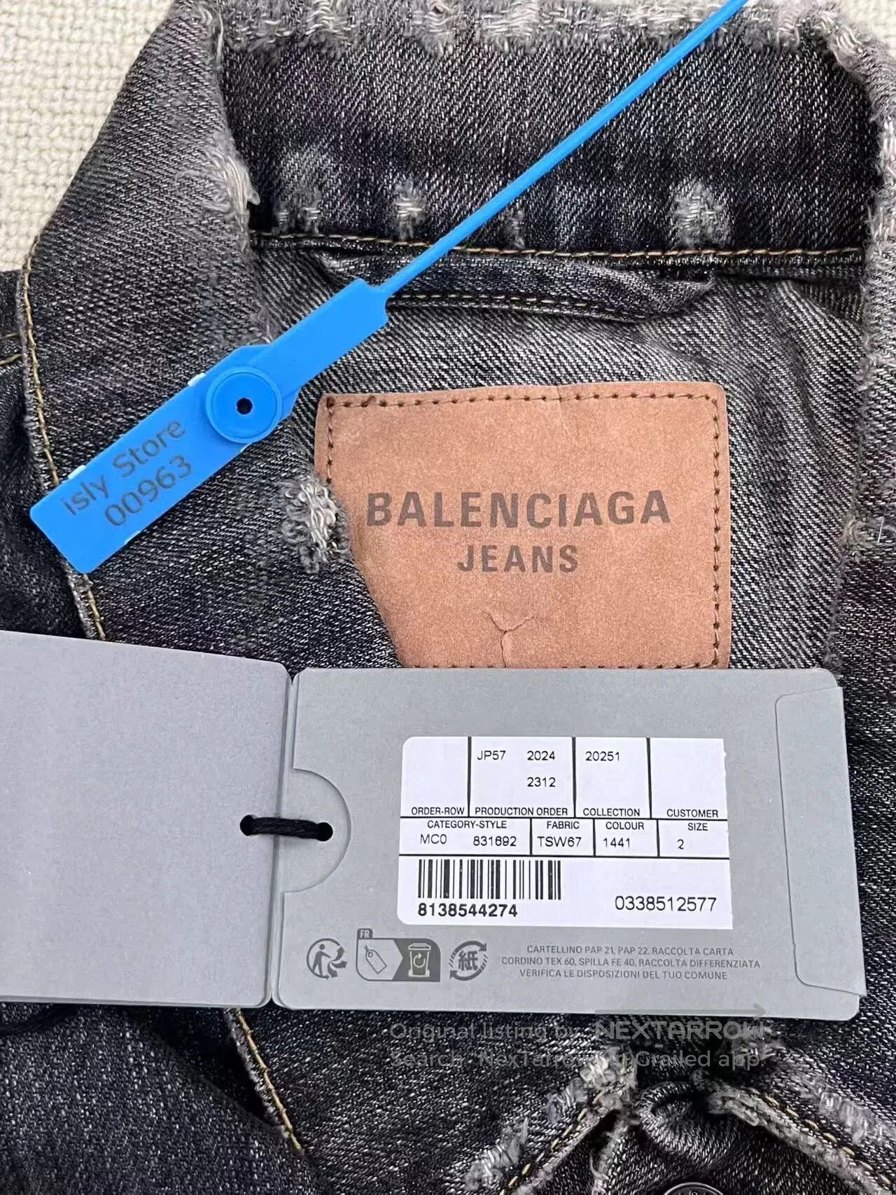 Balenciaga Balenciaga Oversized Cotton Denim Jacket. Size US M / EU 48-50 / 2 - 4 Thumbnail