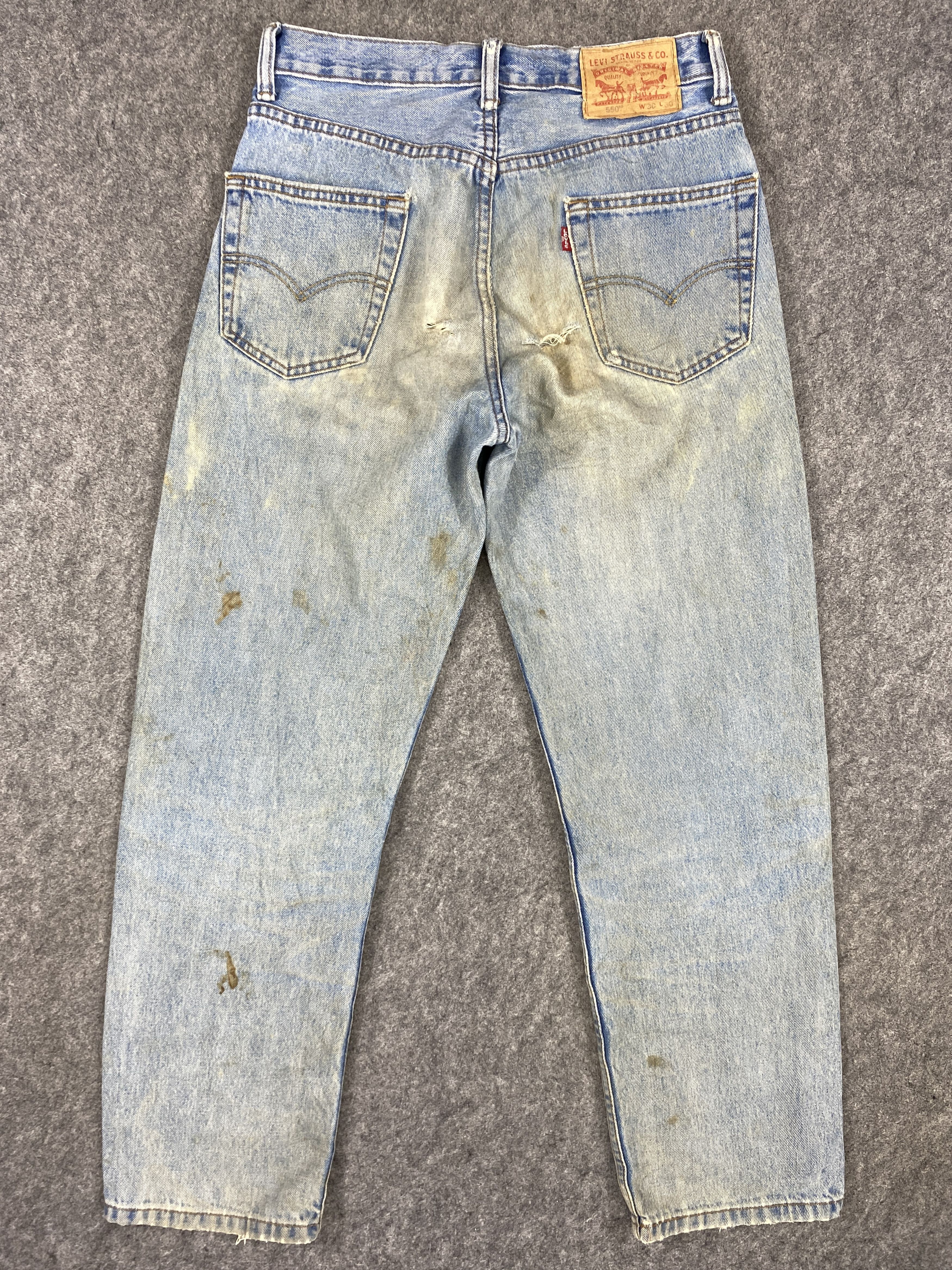Levi's Dirty Blue Vintage Levi's 550 Jeans 30x29 Denim -JN1385 Size US 30 / EU 46 - 2 Thumbnail