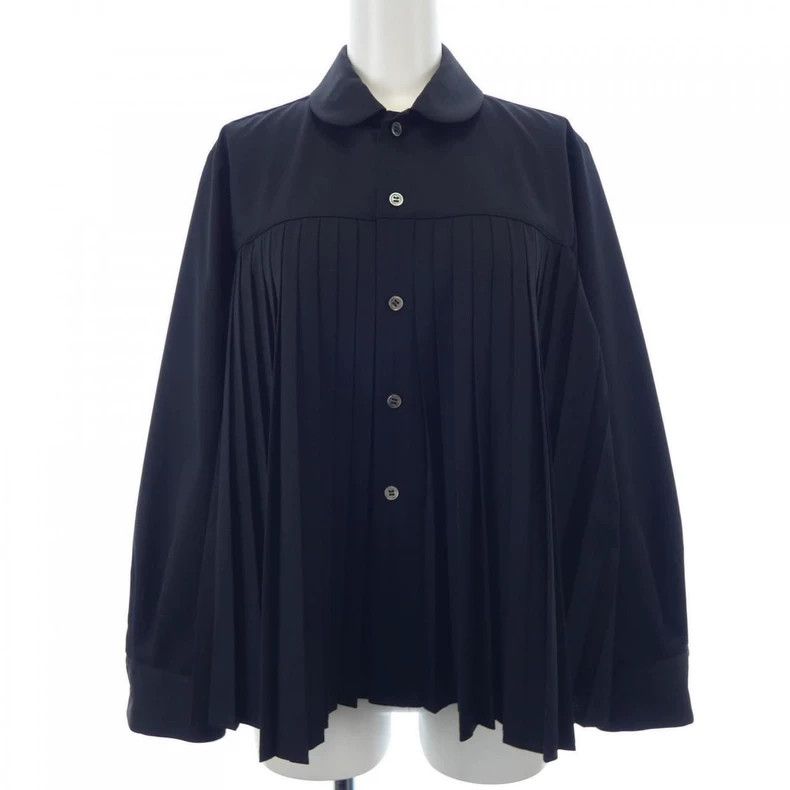 Comme des Garcons COMME des GARCONS Pleated Round Collar Shirt Size US M / EU 48-50 / 2 - 1 Thumbnail