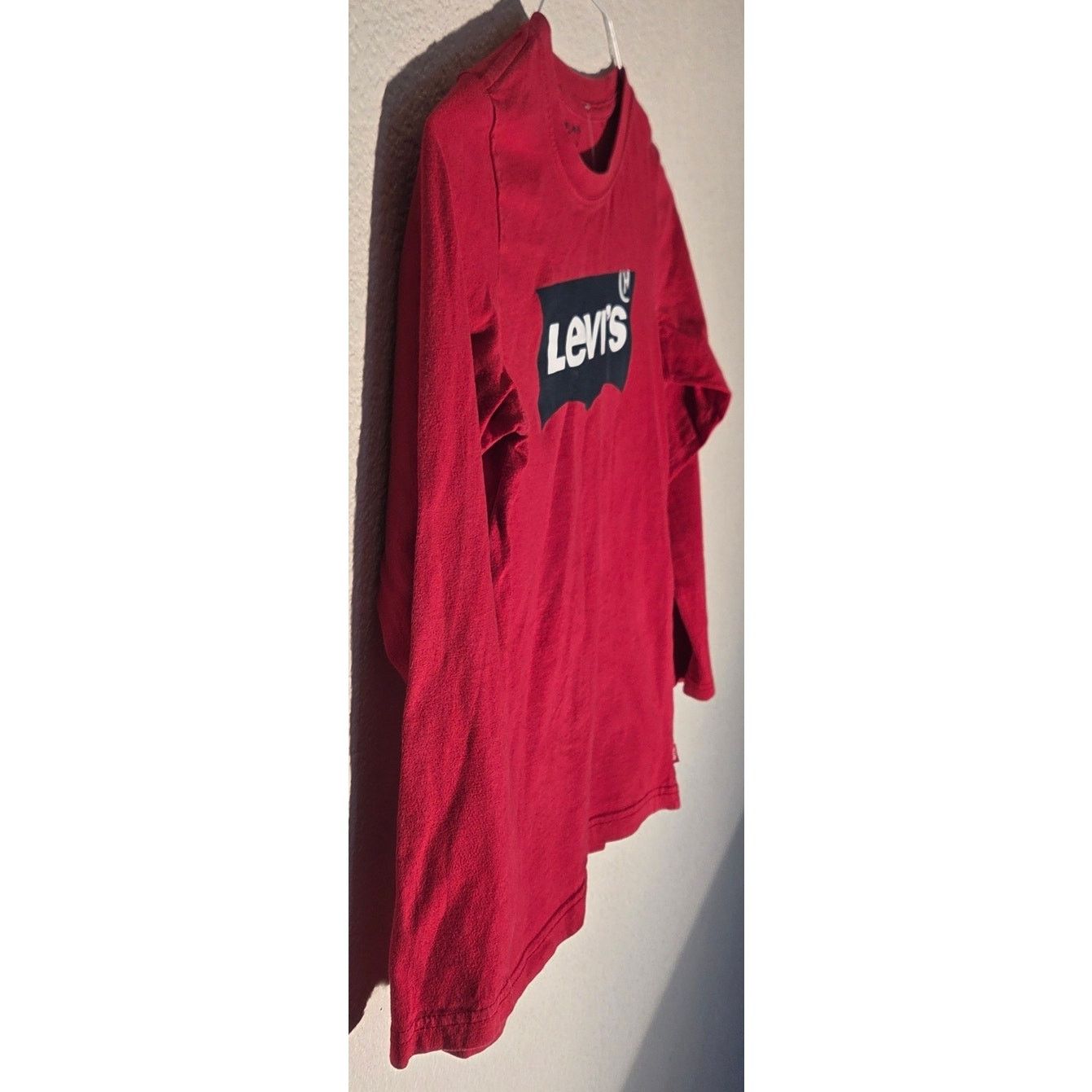 Levi's Levi's Red Long Sleeve Logo T-Shirt - Boys Size 10/12 Size US XXS / EU 40 - 3 Thumbnail
