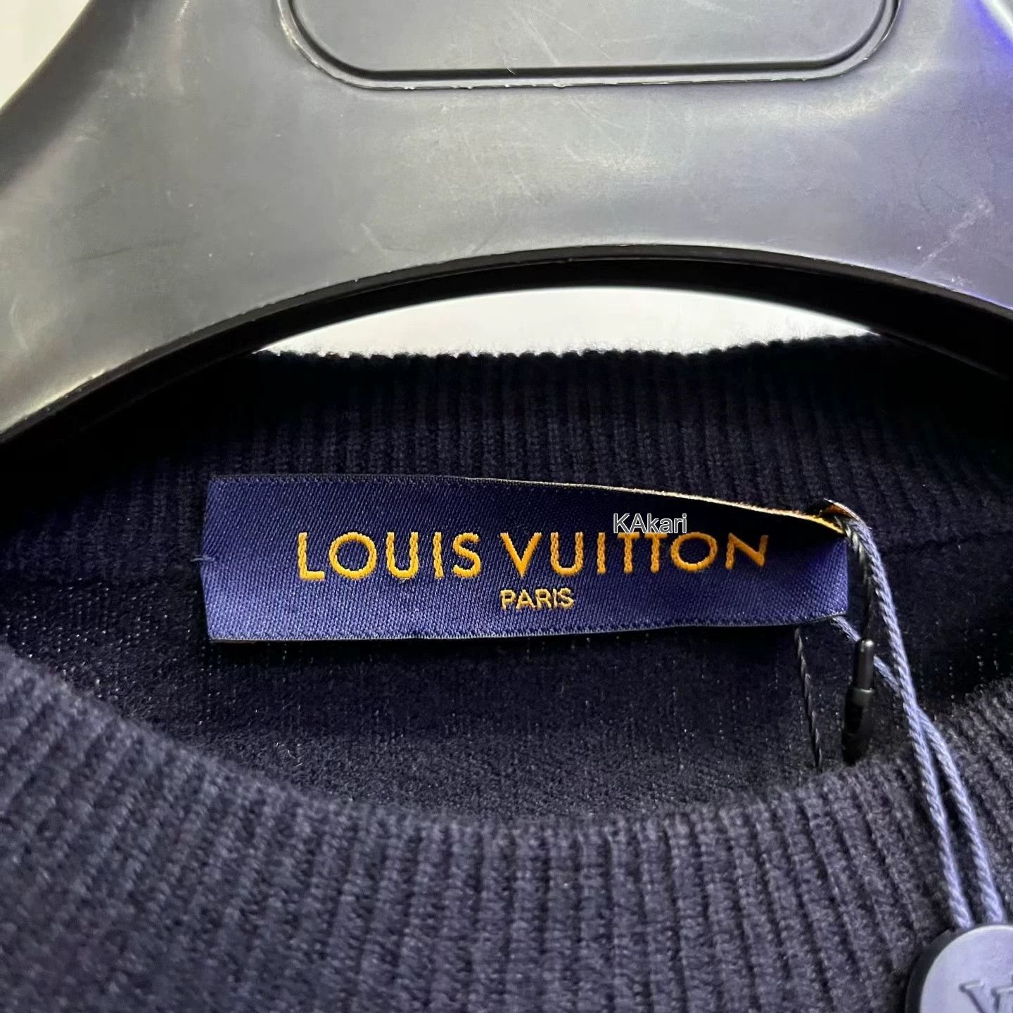 Louis Vuitton Louis Vuitton Dark Blue Logo Print Sweater Size US XXS / EU 40 - 2 Thumbnail