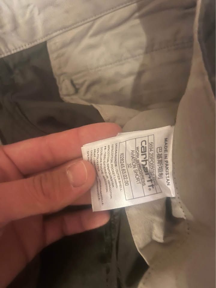 Carhartt Carhartt WIP Green aviator shorts size 32 Size US 32 / EU 48 - 3 Thumbnail