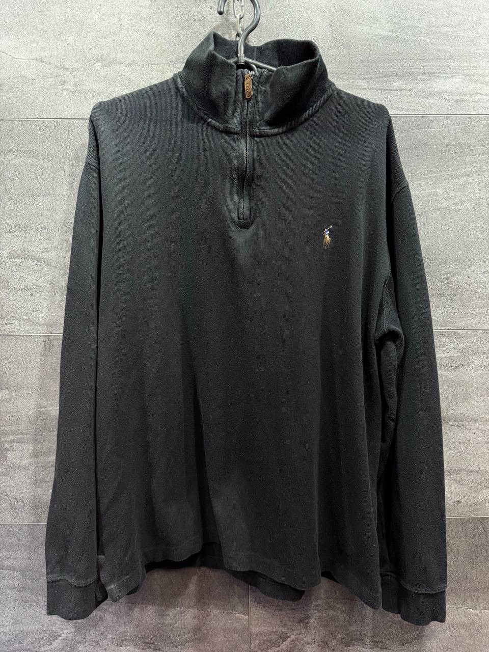 Vintage Vintage Polo Ralph Lauren sweatshirt 1/4 Quarter zip Sweater Size US L / EU 52-54 / 3 - 1 Thumbnail