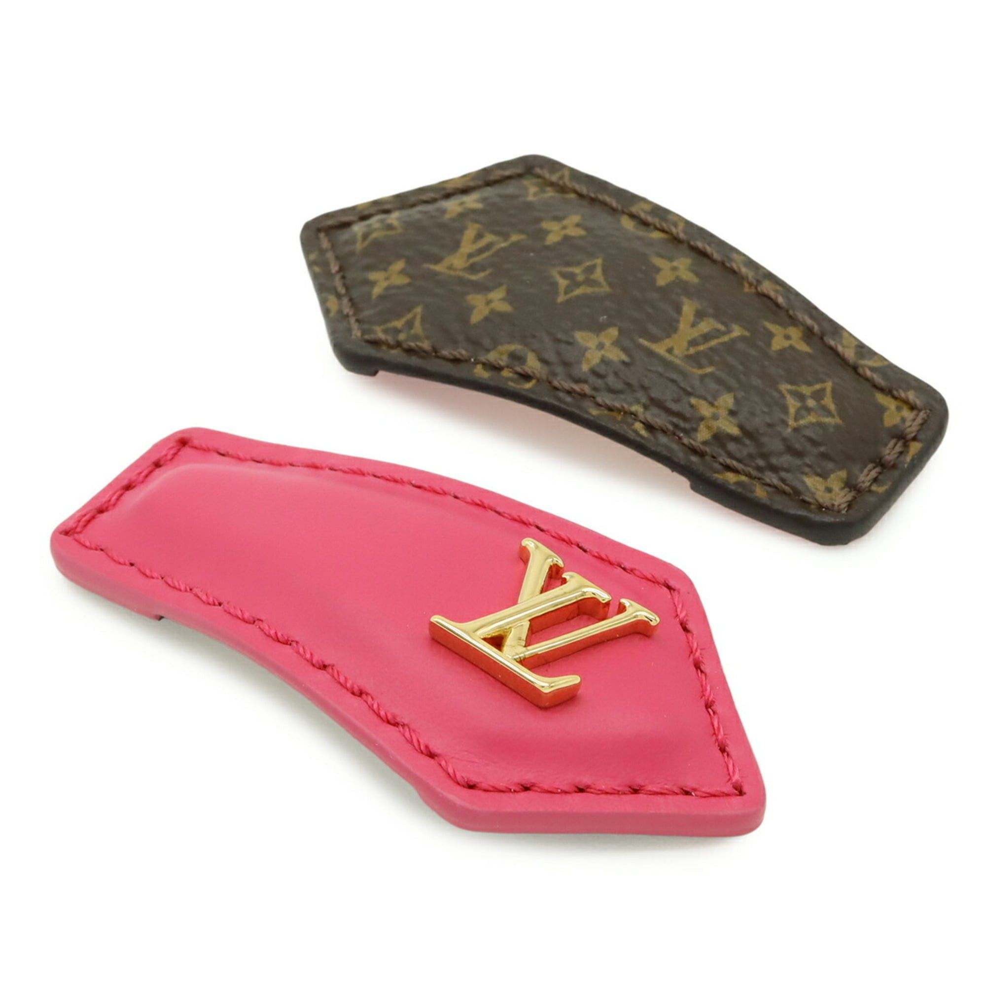Louis Vuitton Louis Vuitton Set of 2 Barrettes LV Backstage Mini Hairpins Hair Clips 2-Piece Takashi Murakami Rose M02377 Size ONE SIZE - 1 Thumbnail